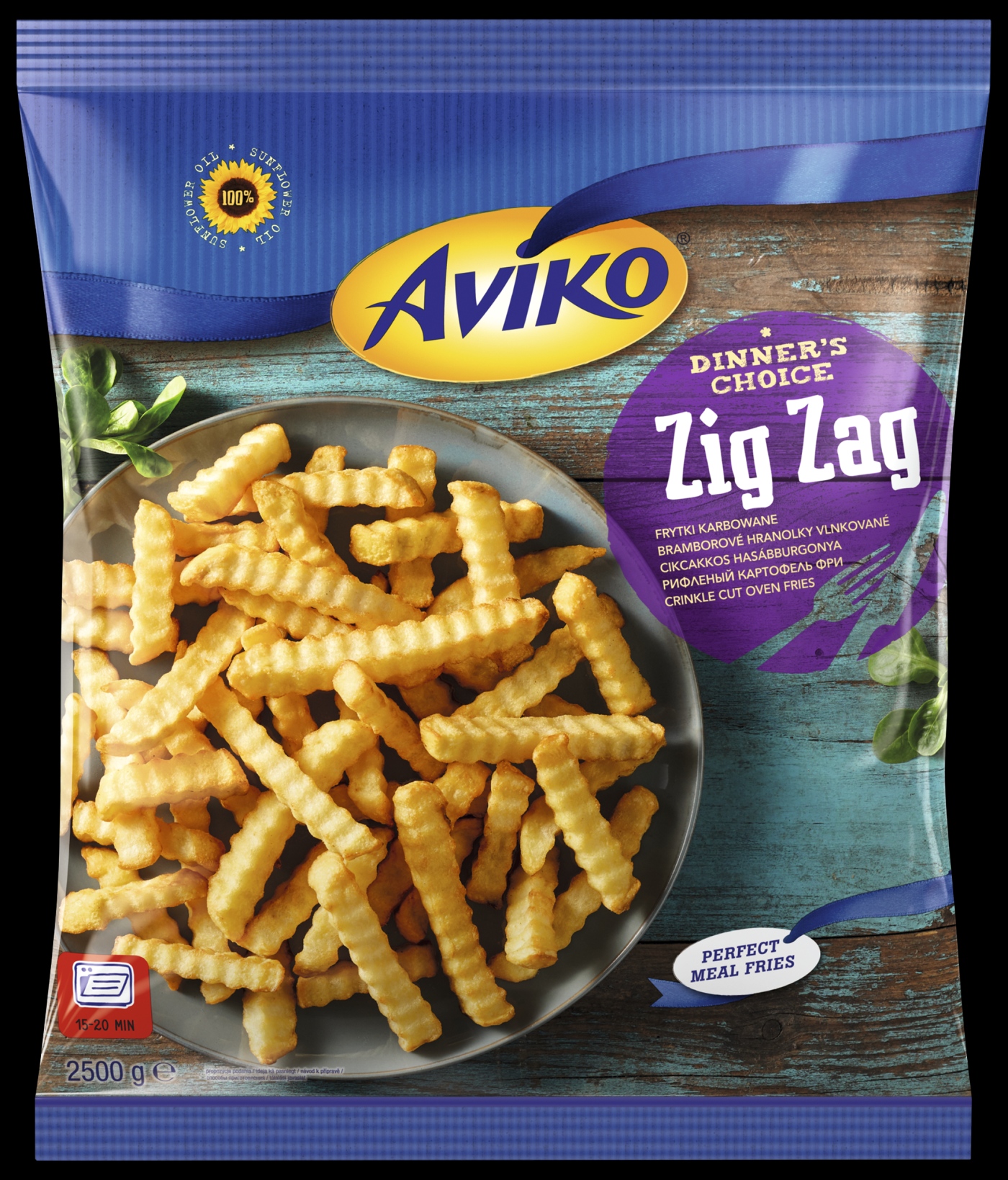 Aviko Frytki Karbowane Zig Zag 2500G
