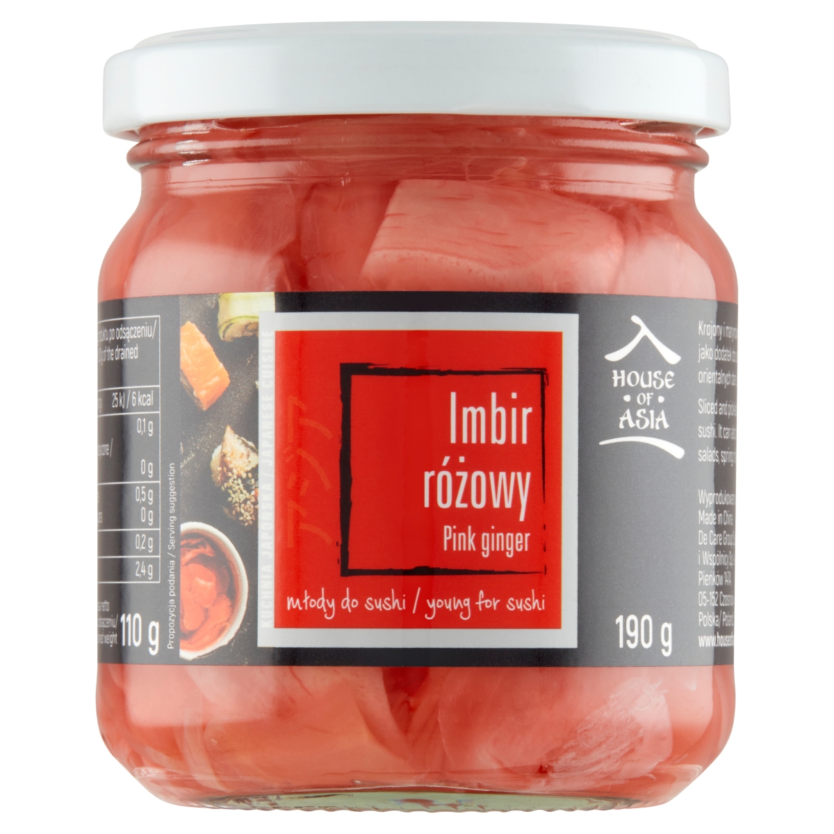 House Of Asia Imbir Do Sushi 190 G