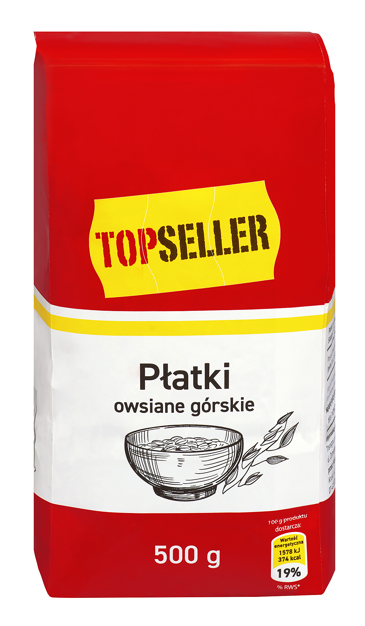Topseller Płatki Owsiane Górskie 500G
