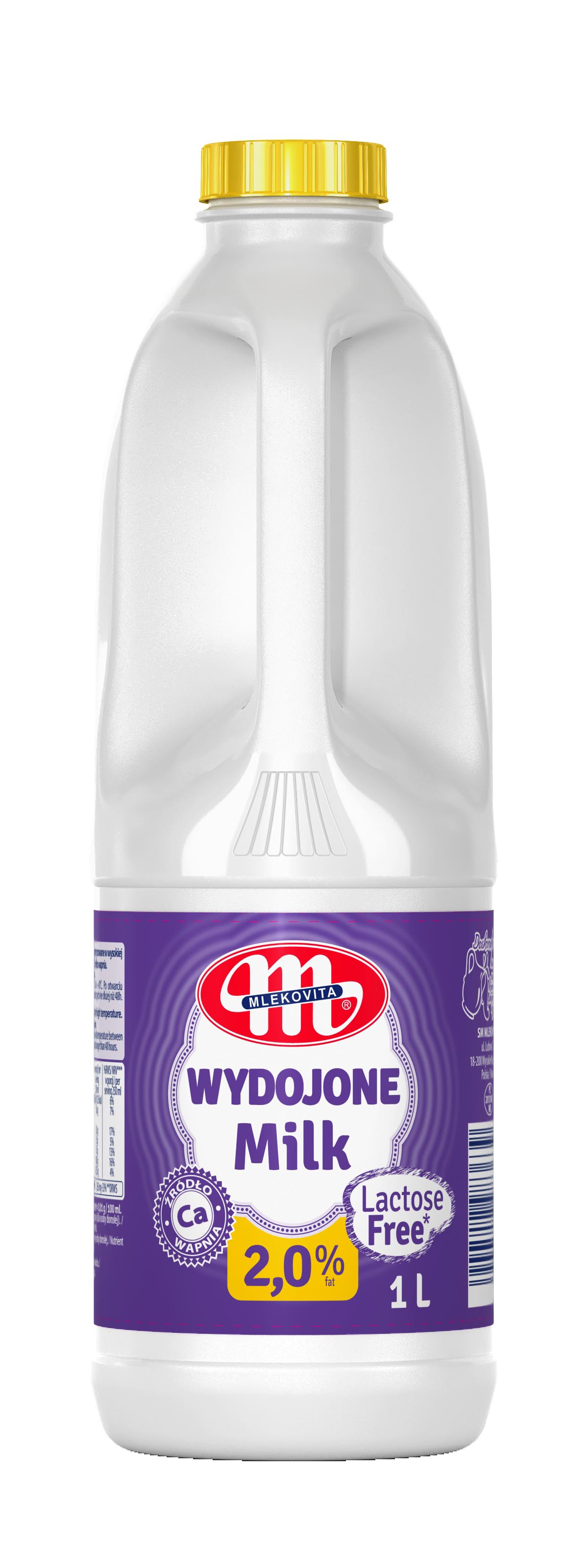 Mlekovita Mleko Spożywcze Wydojone Bez Laktozy 2% Tł. 1L