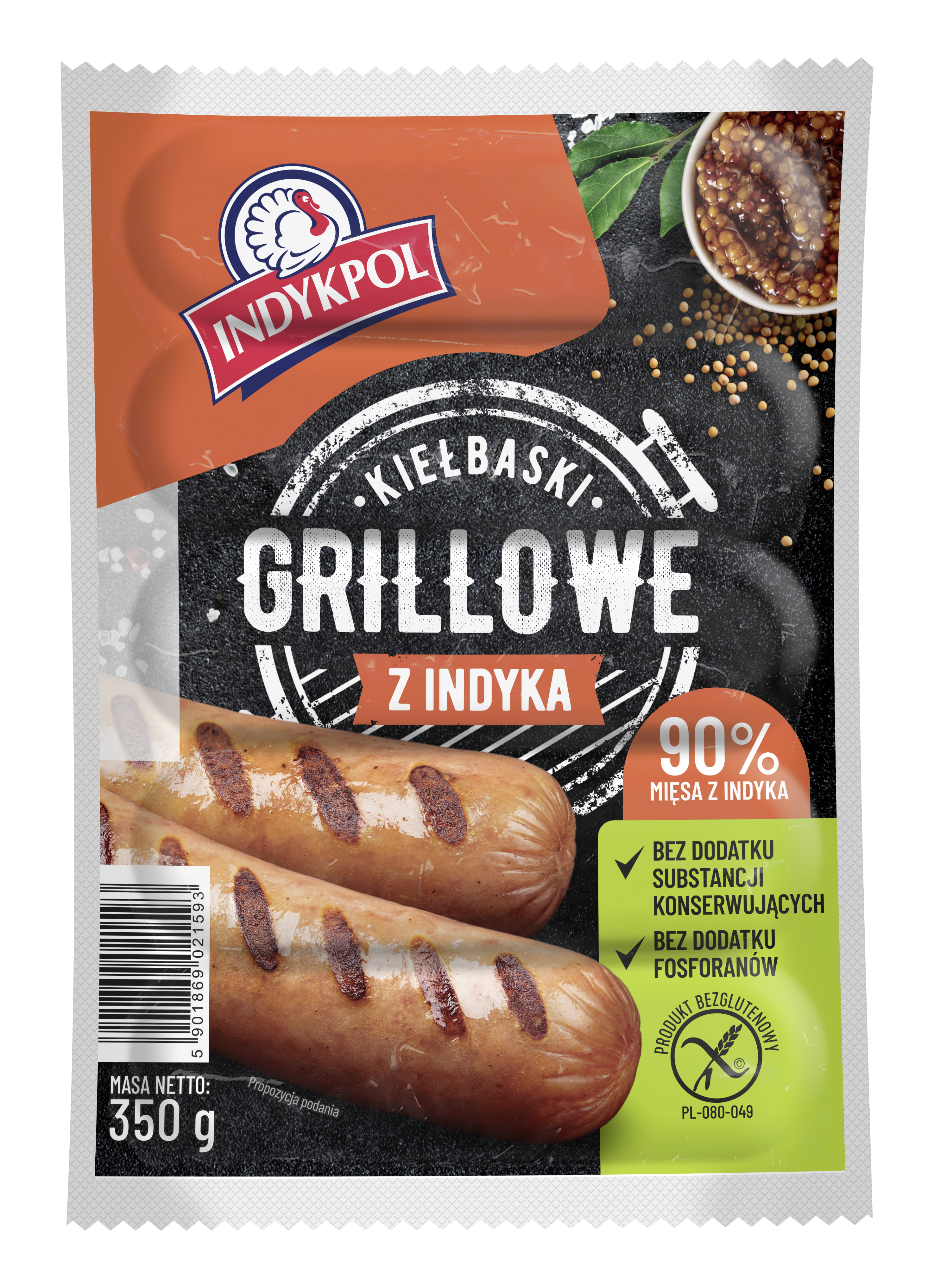 Kiełbaski Grillowe Z Indyka 350G Indykpol