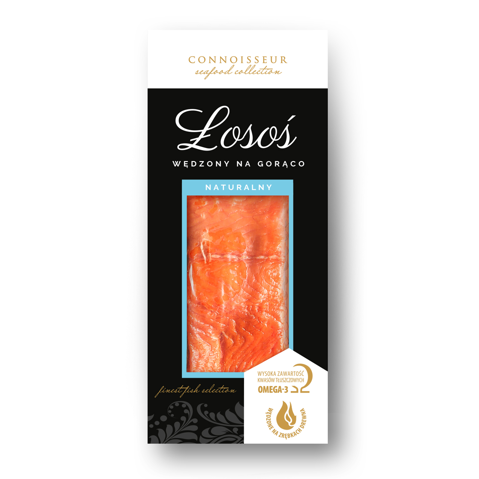 Łosoś Wędzony Na Gorąco Naturalny 125 G Connoisseur