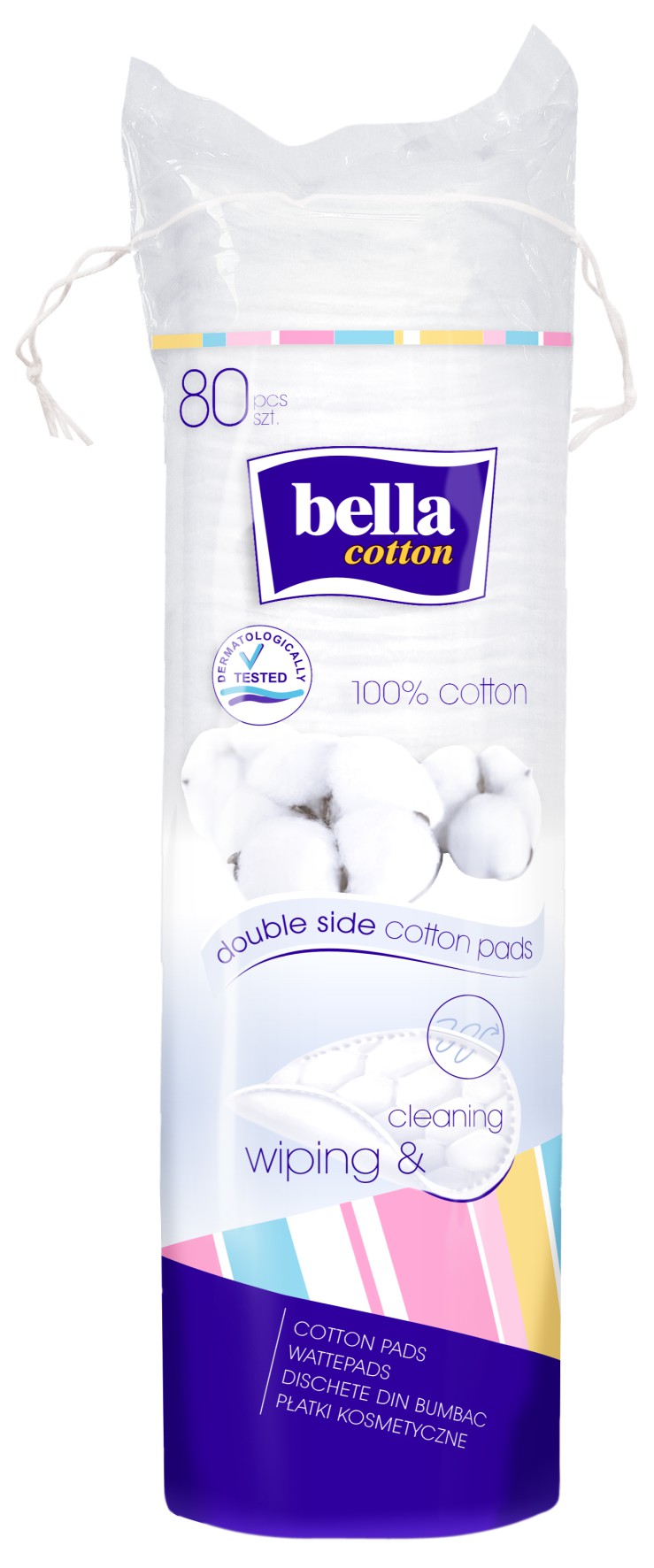 Płatki Kosmetyczne Okrągłe Bella Cotton 80 Szt.