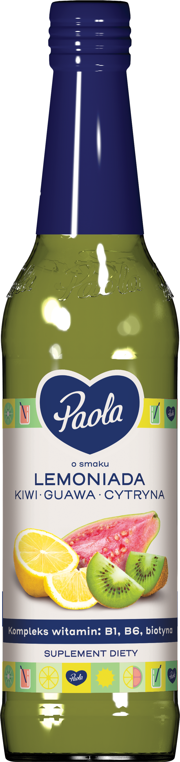 Paola Syrop O Smaku Lemoniady Kiwi, Guana I Cytryna 430 Ml