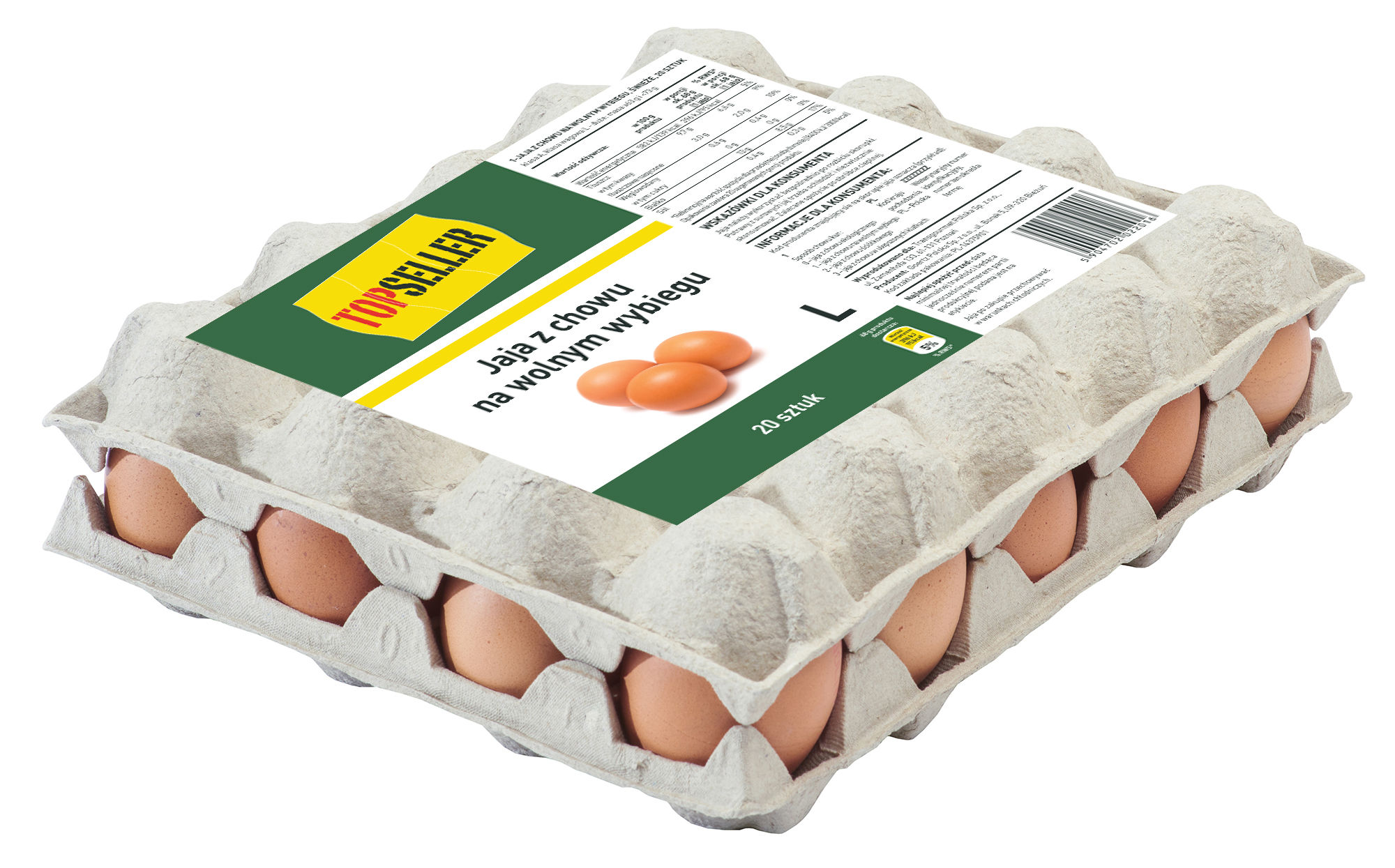 Topseller Jaja Wolny Wybieg L 20