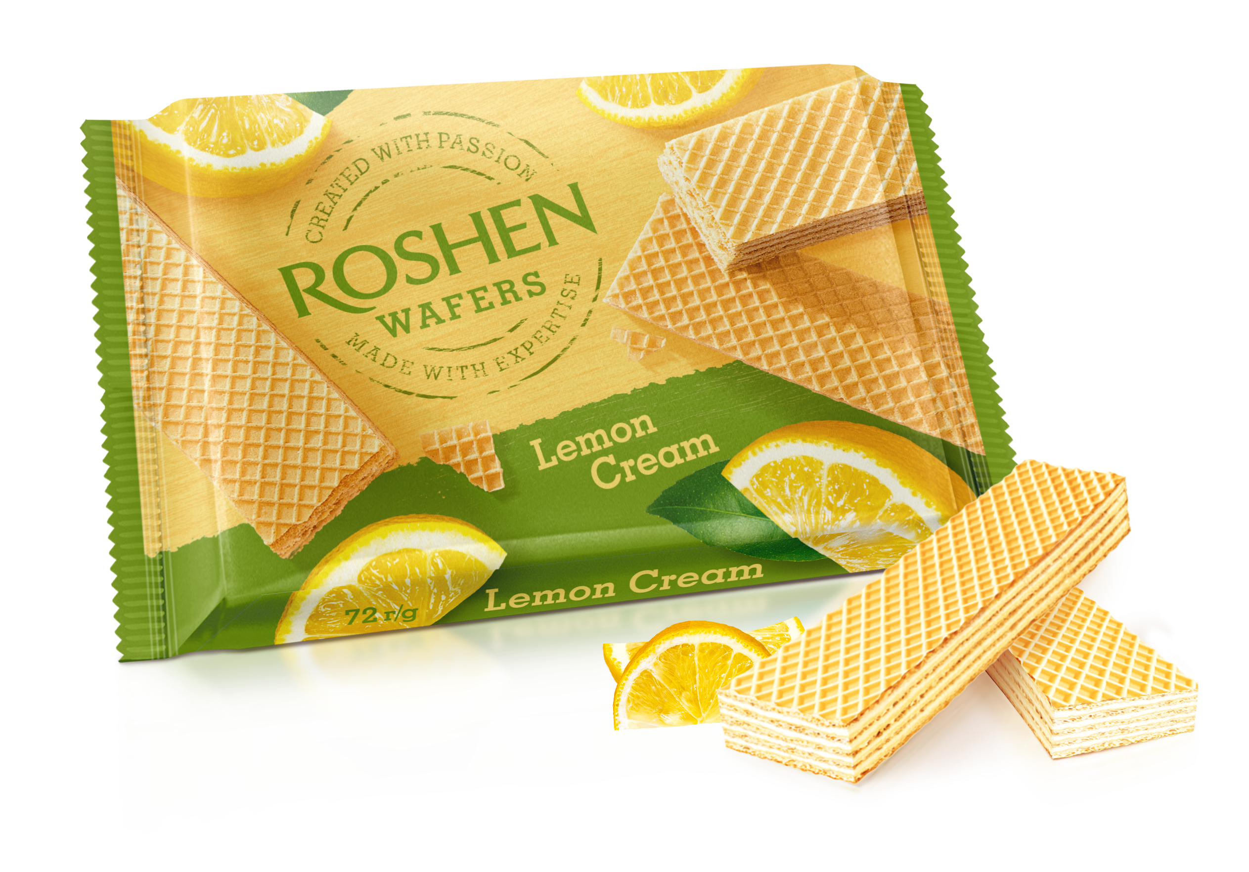 Wafers Roshen Lemon 72 G