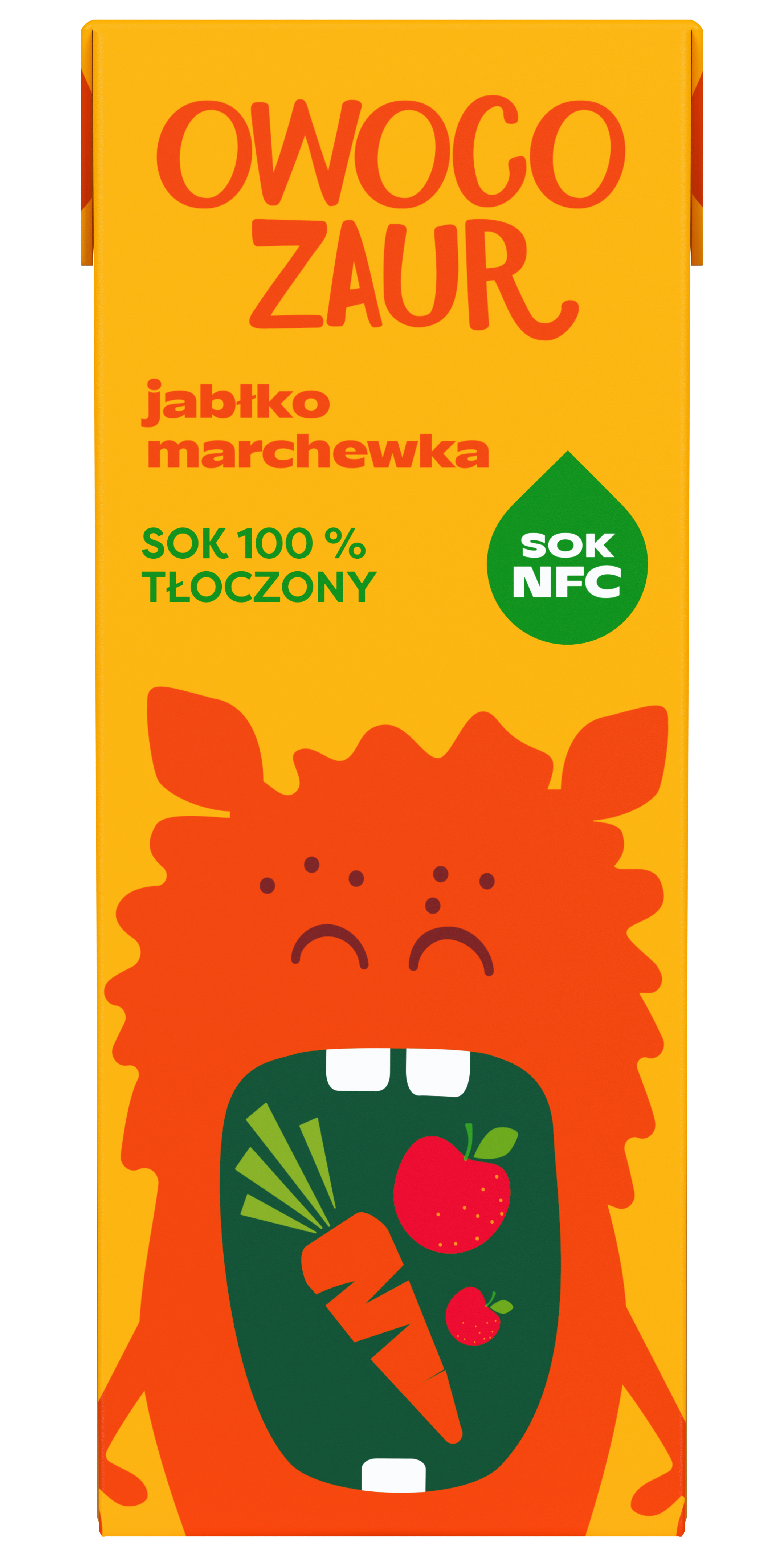 Owocozaur Sok Jabłko Marchewka Nfc 200 Ml