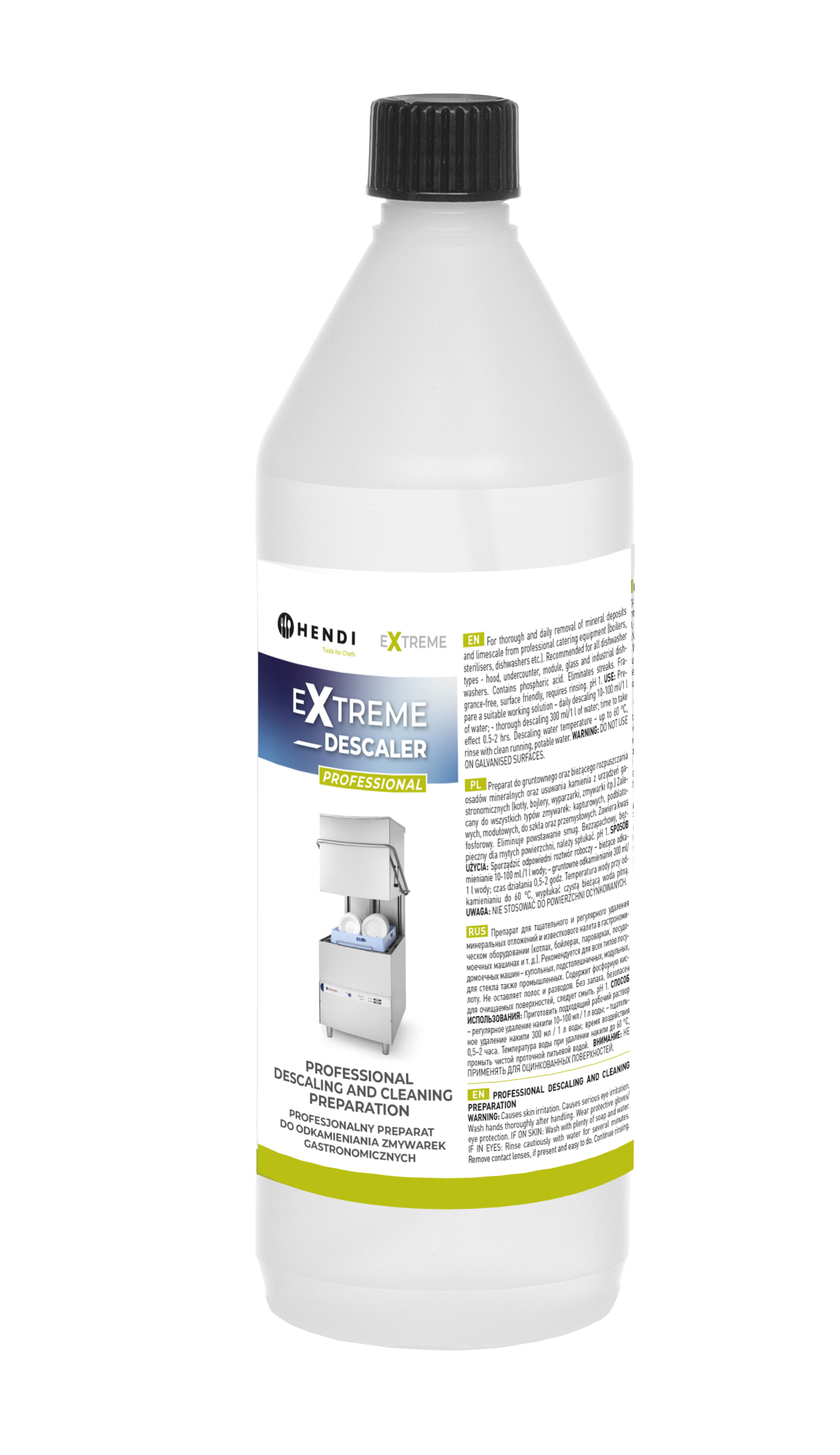 Extreme Descaler Profesjonalny Preparat Do Odkamieniania Zmywarek Gastronomicznych, Hendi, 1 L