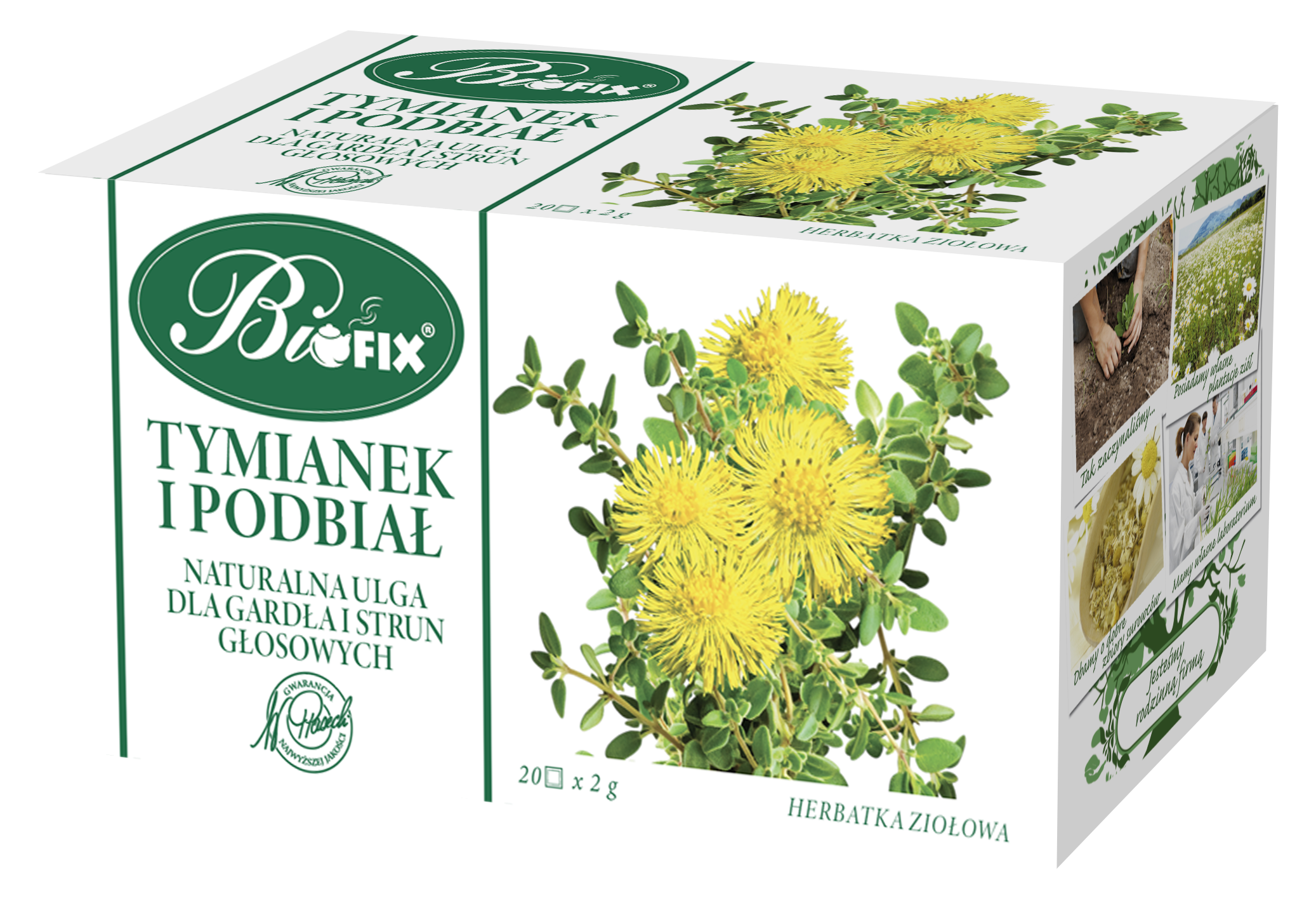 Bifix Tymianek I Podbiał Herbatka Ziołowa Ekspresowa 20X2G