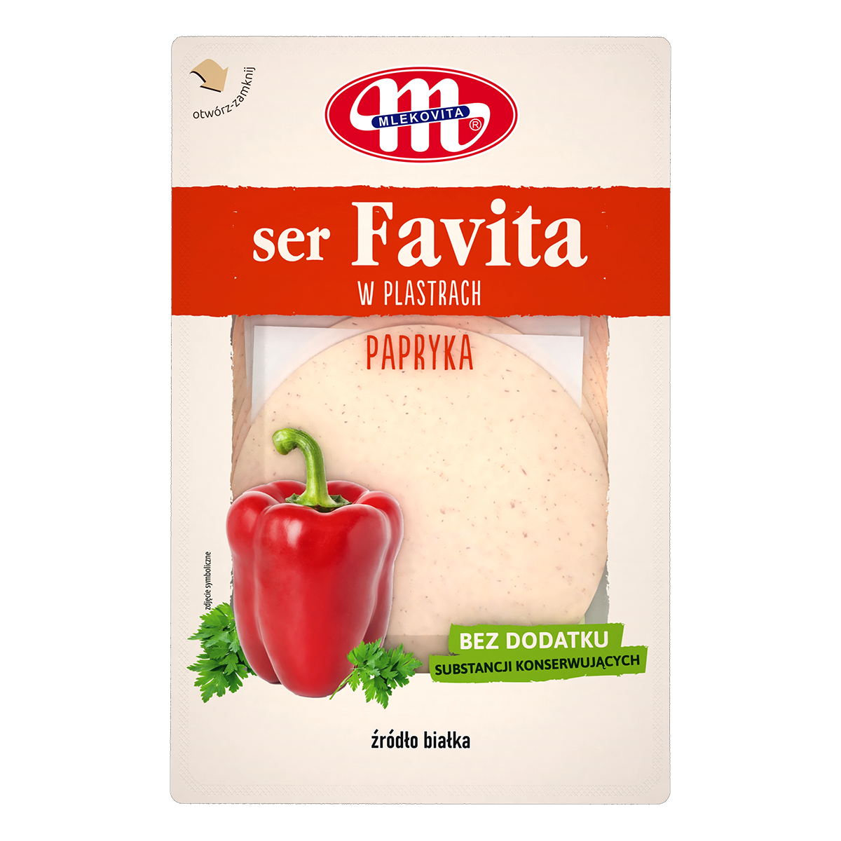 Mlekovita Favita Ser Kanapkowy Z Papryką 150G