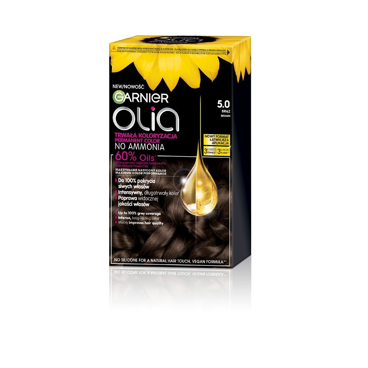 Garnier Olia 5.0, Brąz, Permanentna Koloryzacja
