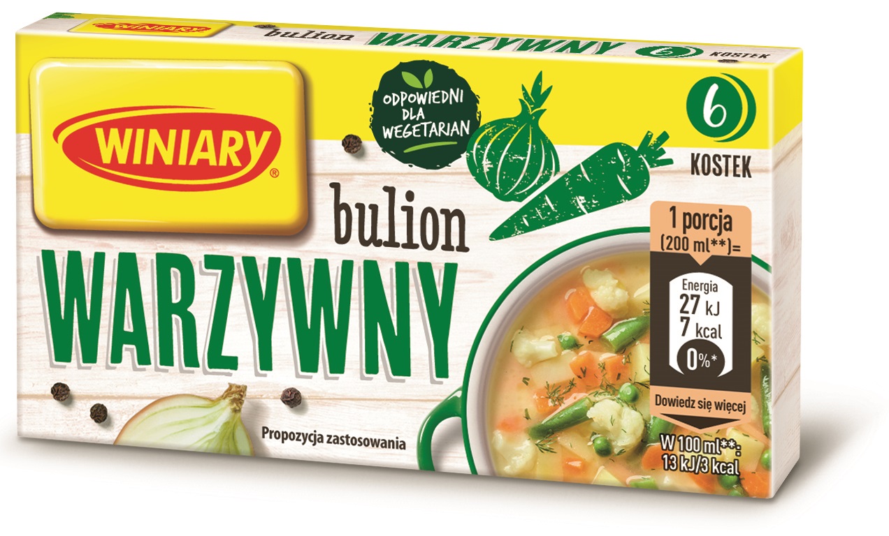 Winiary Bulion Warzywny 60G (6 Sztuk)