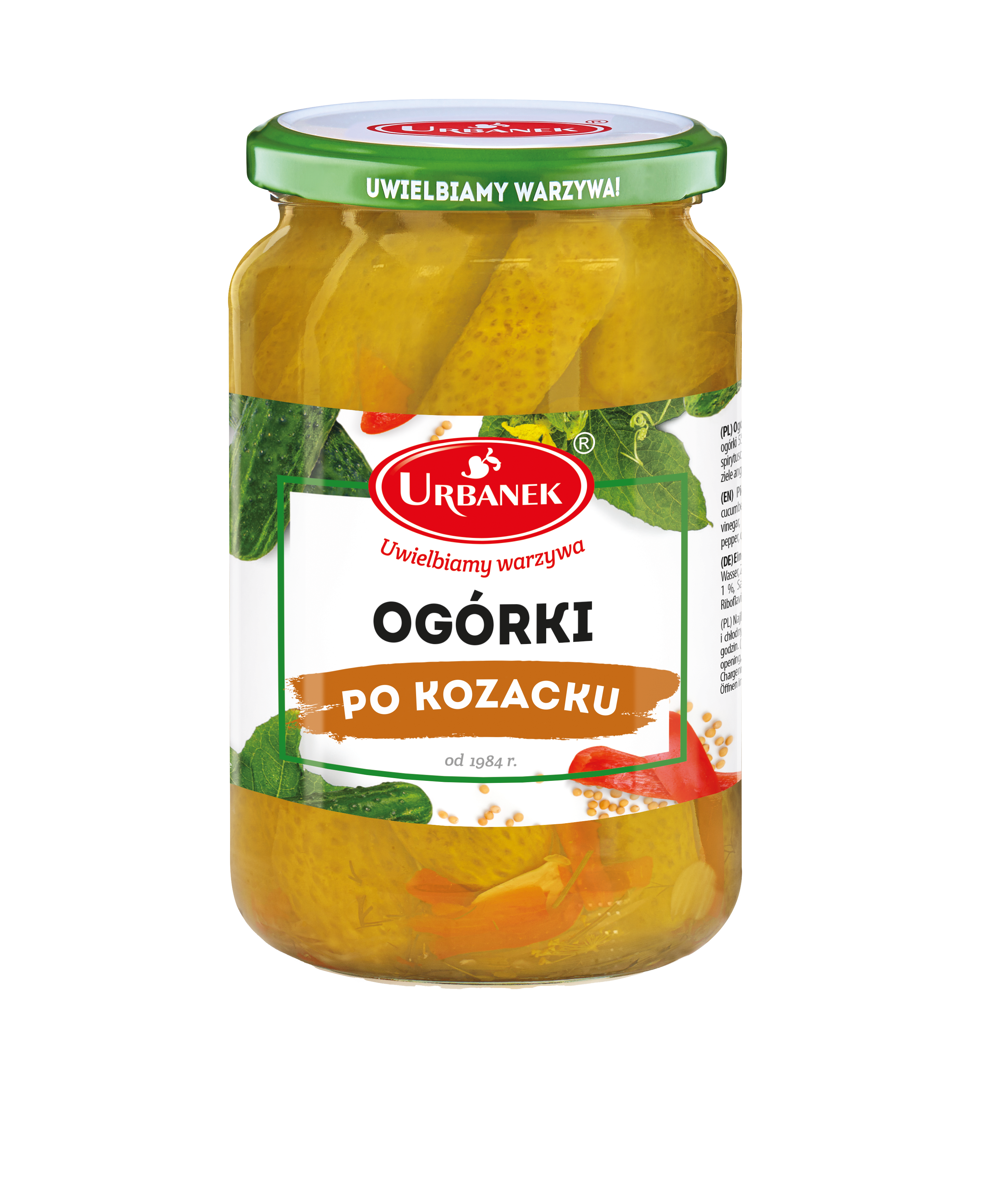 Ogórki Po Kozacku 680G/350G Urbanek