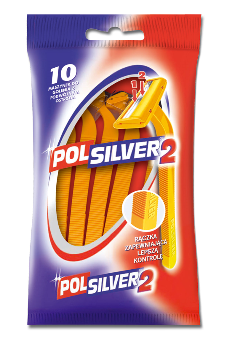 Polsilver Maszynka Do Golenia Jednoczęściowa, 10 Sztuk
