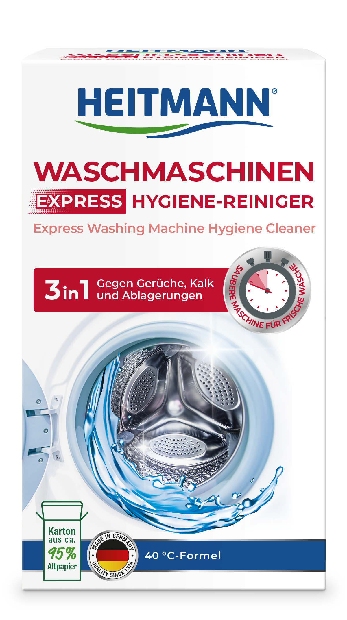 Heitmann Środek Do Czyszczenia Pralek Express 250G