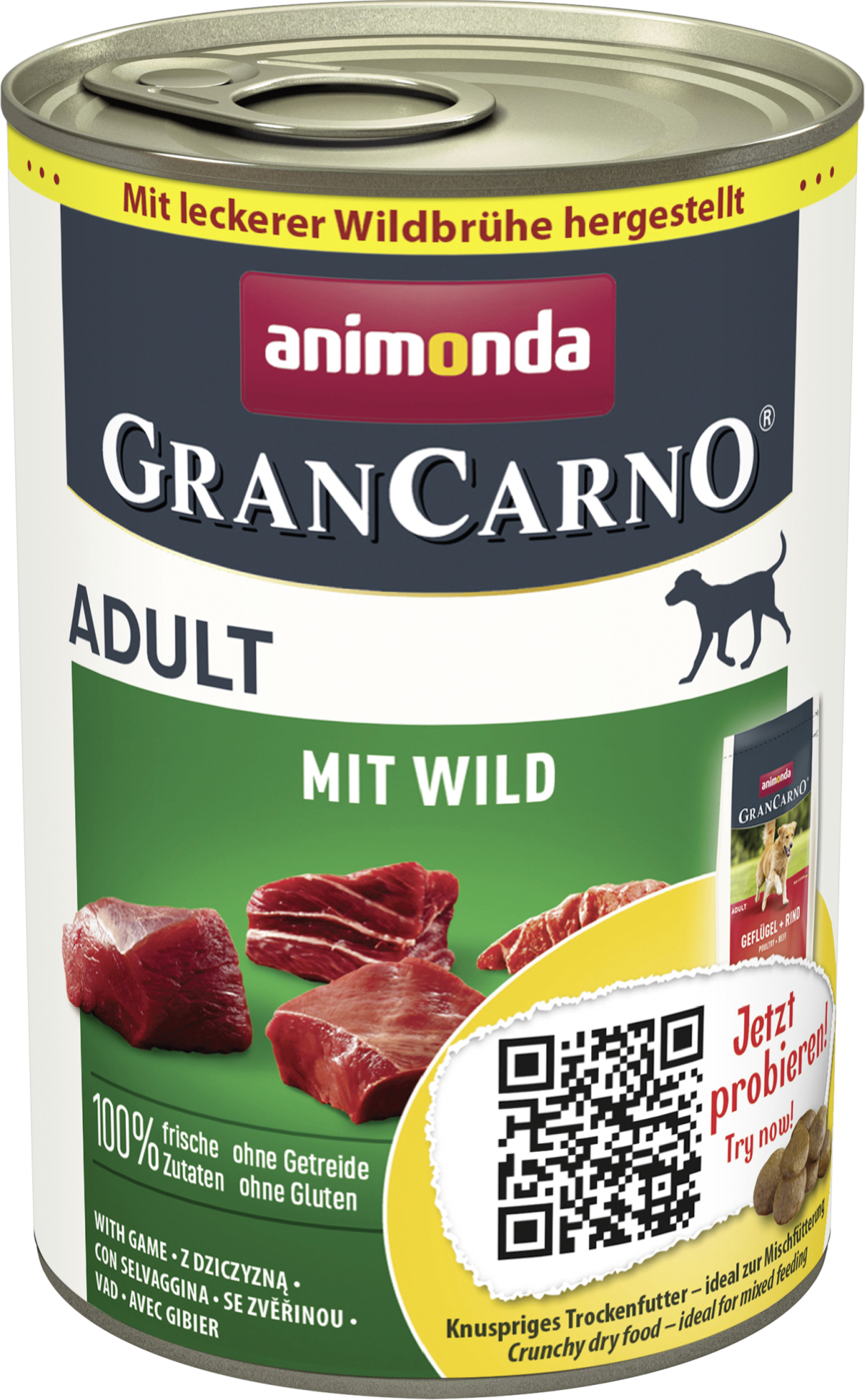 Animonda Grancarno Adult Z Dziczyzną 400G