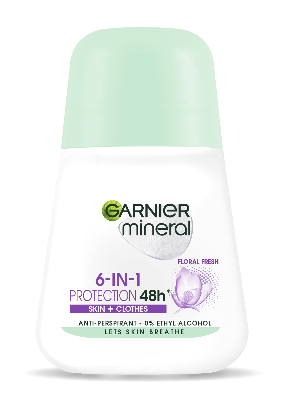 Garnier Mineral P6 Floral Roll On 50Ml