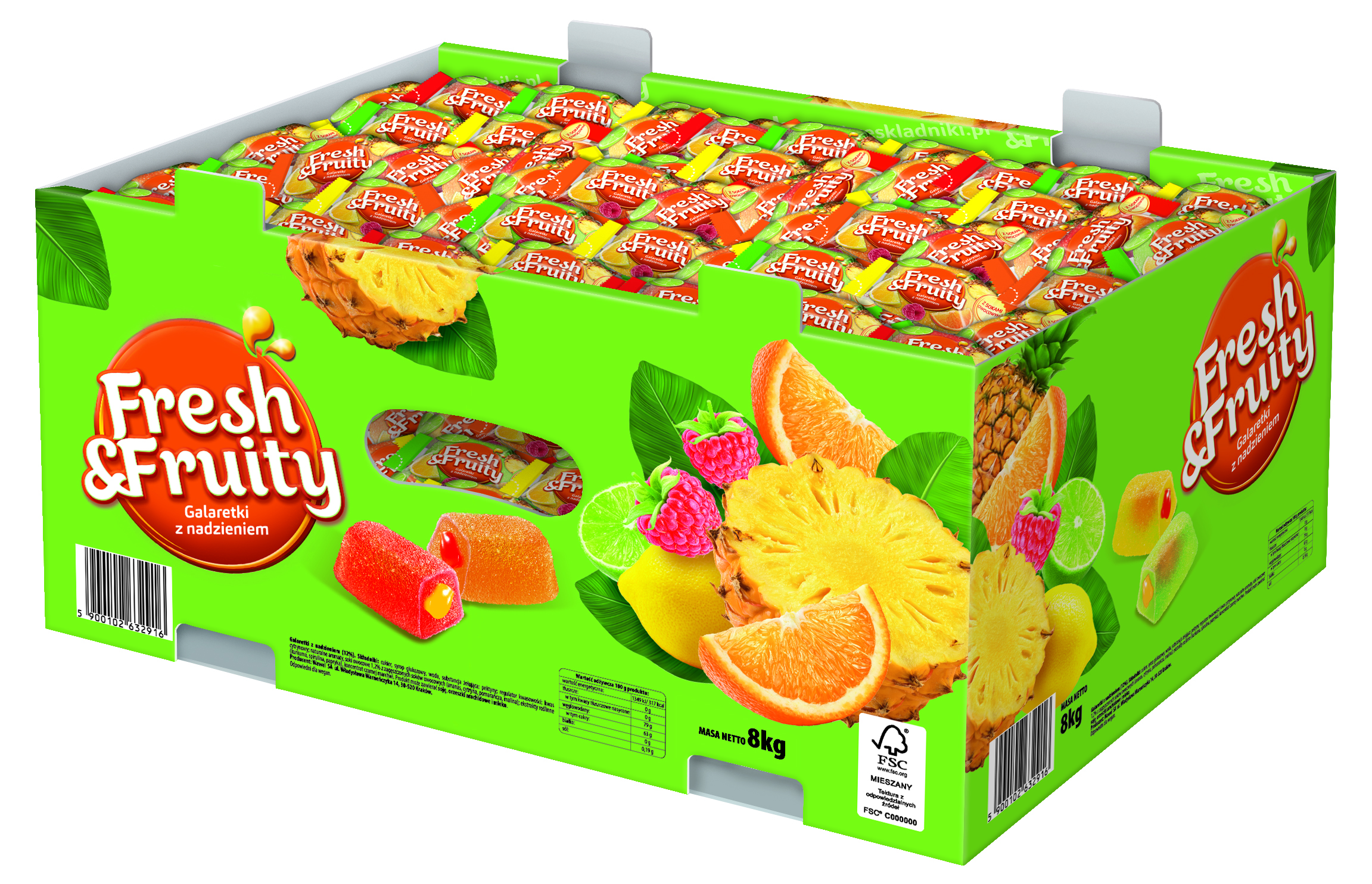 Wawel Galaretki Fresh & Fruity 8Kg