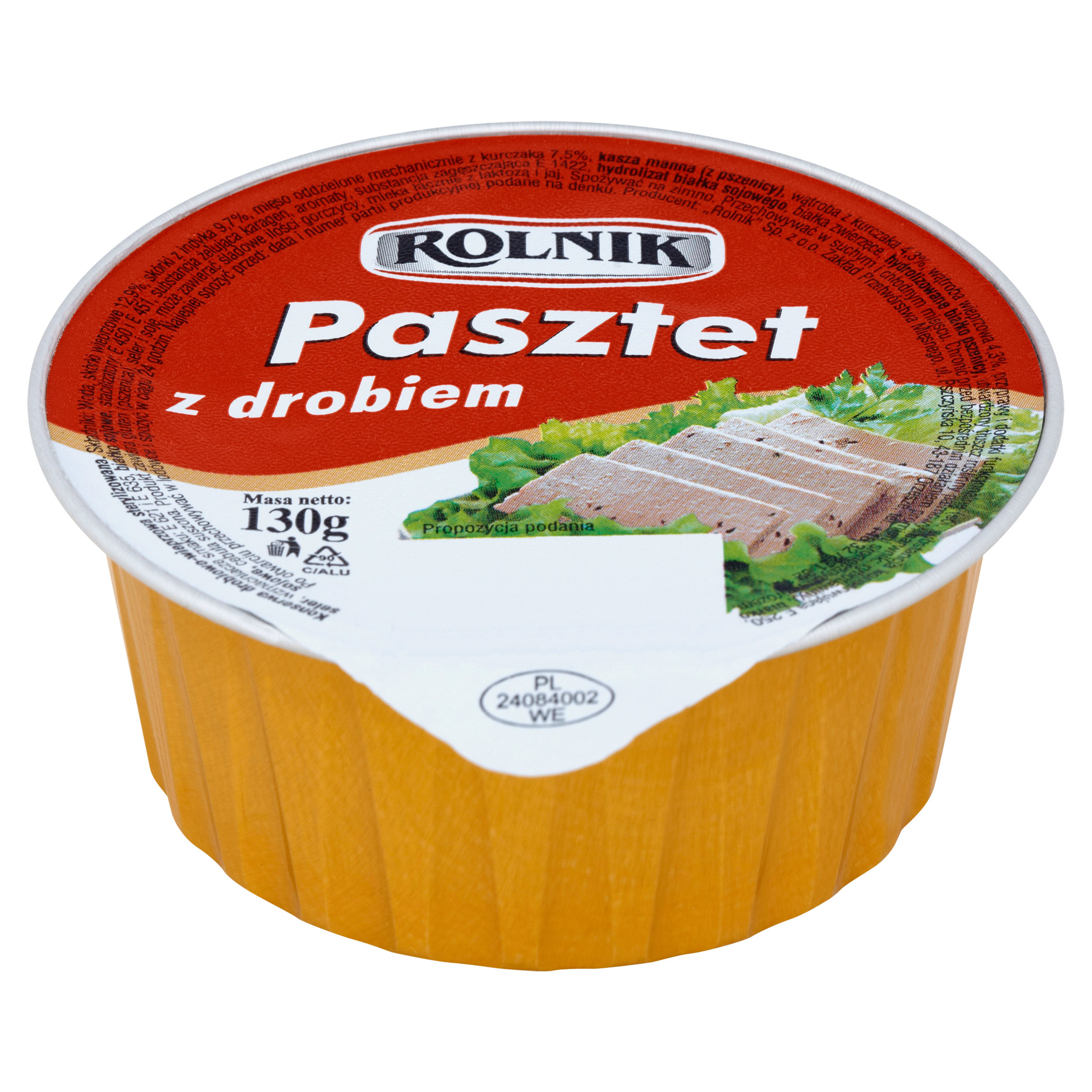Pasztet Z Drobiem 130G Rolnik