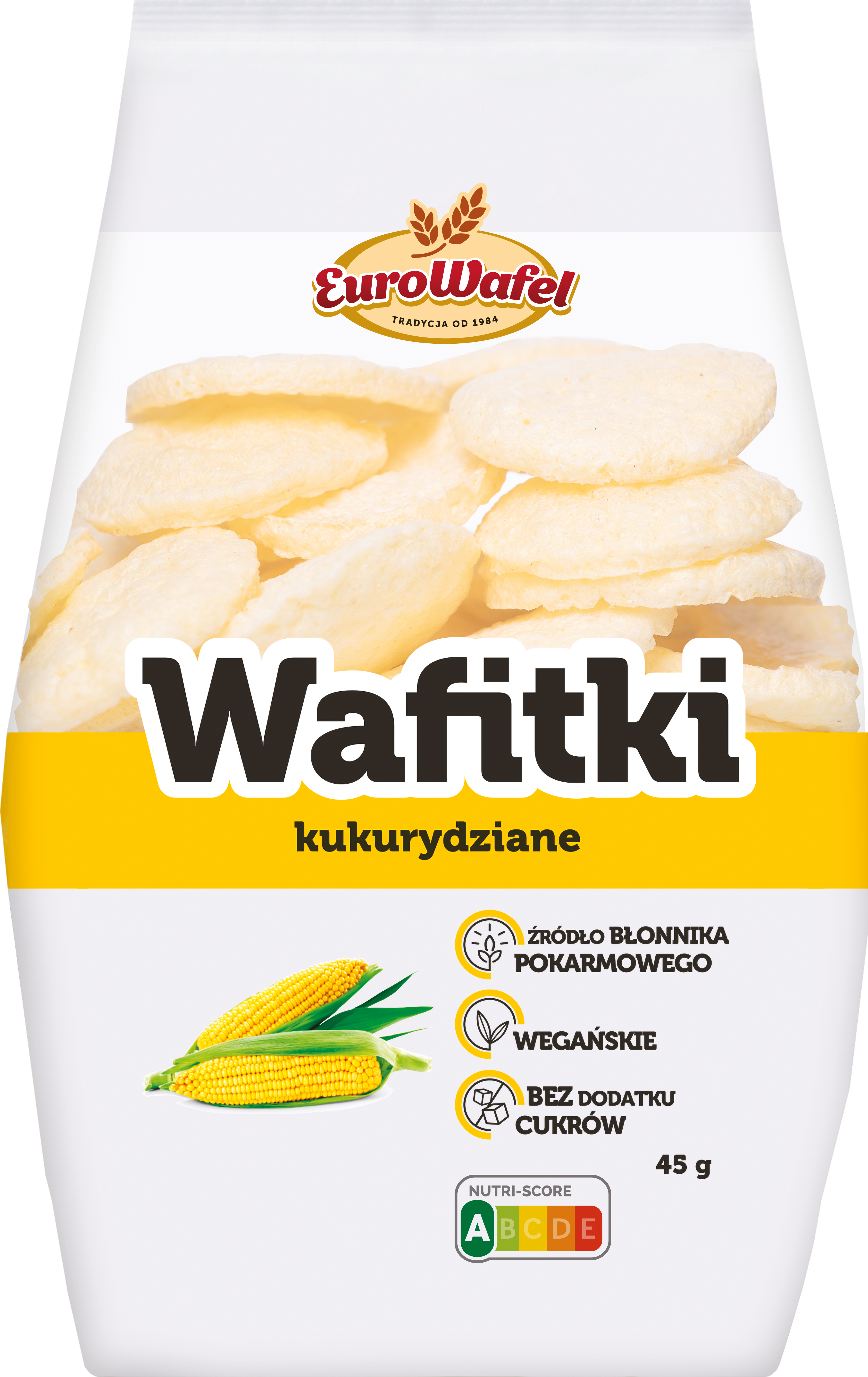 Eurowafel Wafitki Kukurydziane 45G
