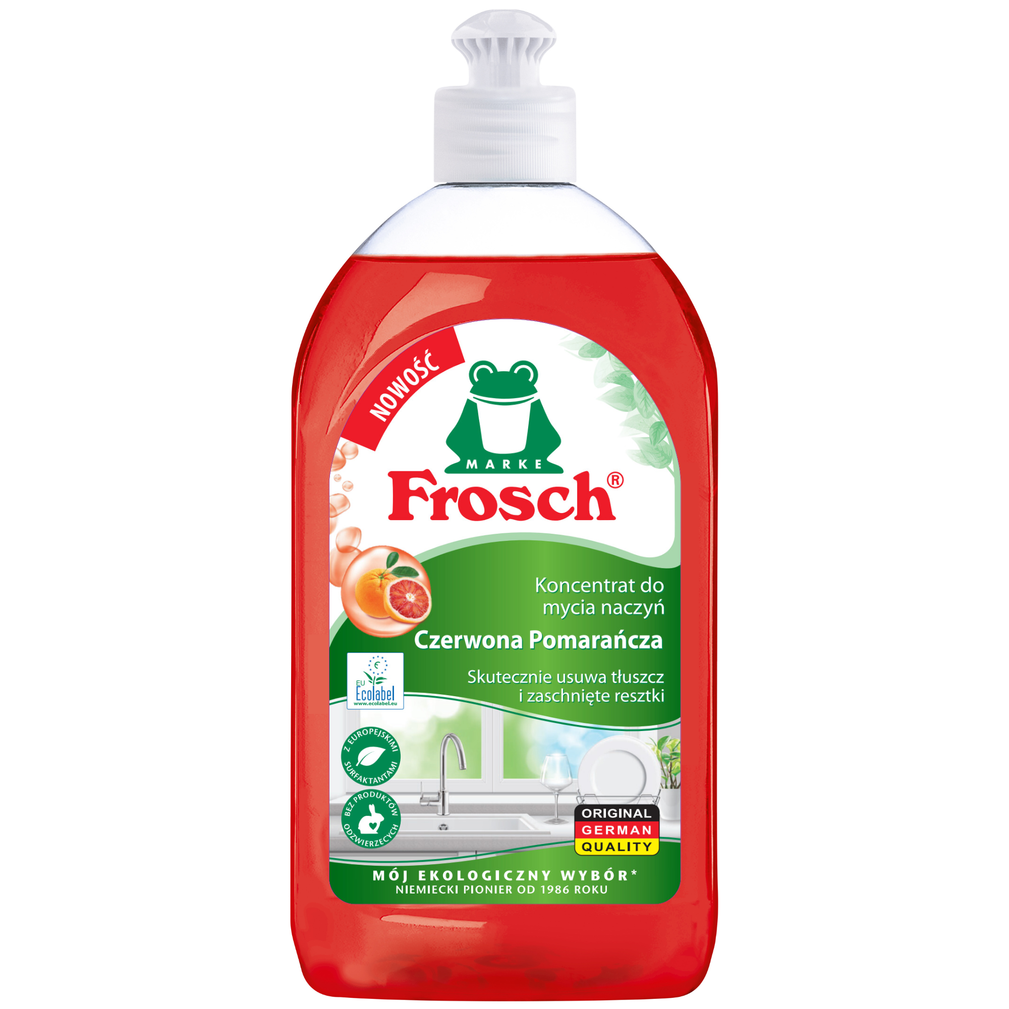 Koncentrat Do Mycia Naczyń Frosch Czerwona Pomarańcza 500 Ml.
