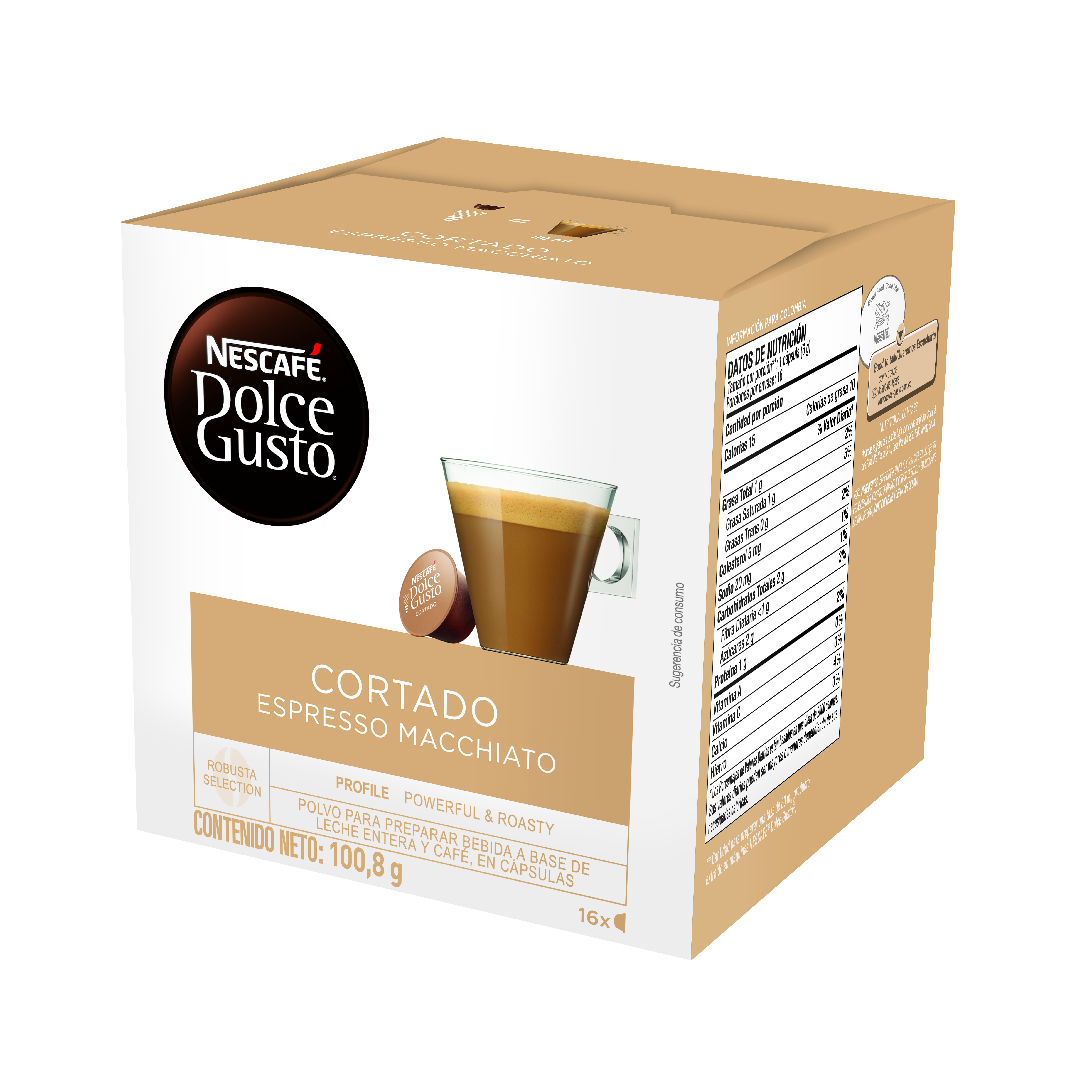 Nescafé Dolce Gusto Cortado Espresso Macchiato Kawa W Kapsułkach 101G