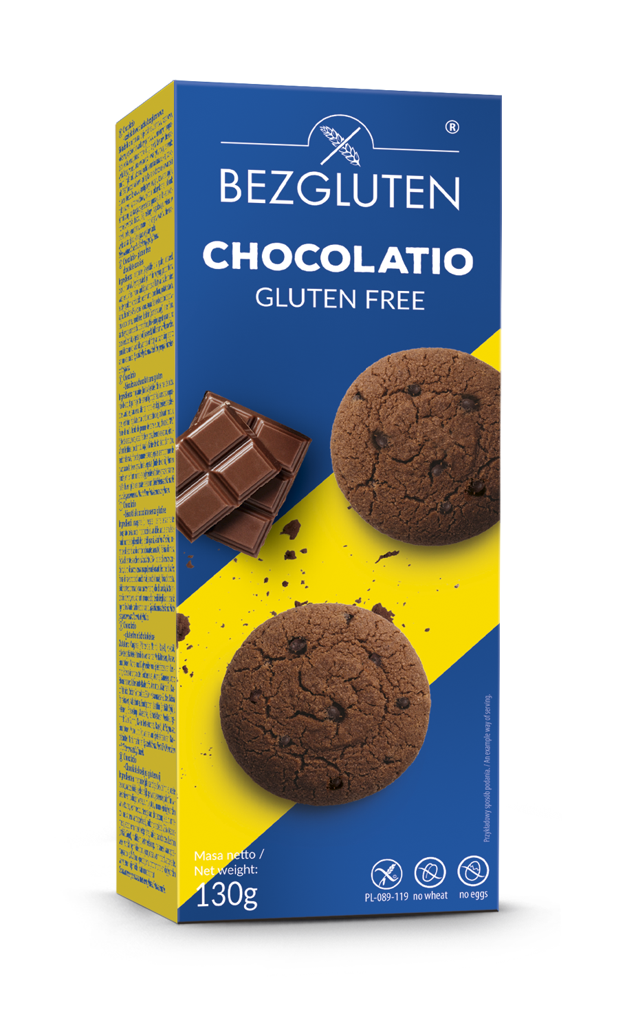 Ciastka Chocolatio Bezgluten 130G