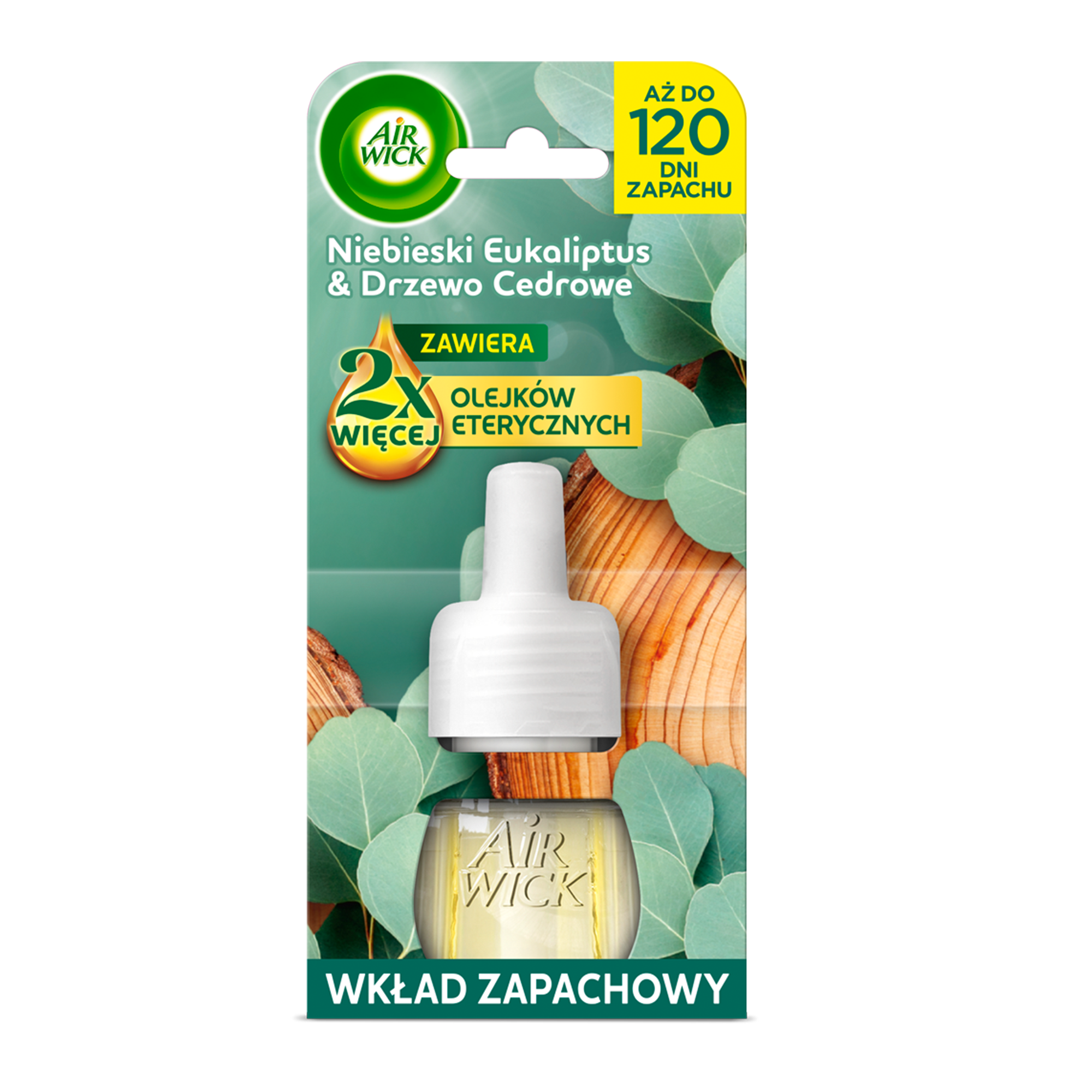 Air Wick Elektryczny Odświeżacz Powietrza Niebieski Eukaliptus I Drzewo Cedrowe Wkład 19 Ml