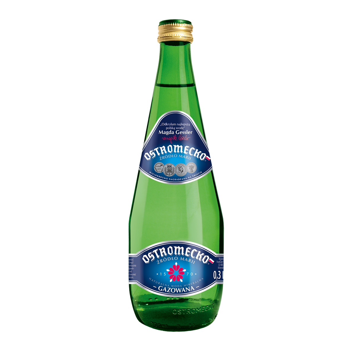 Ostromecko Naturalna Woda Mineralna Gazowana 300Ml