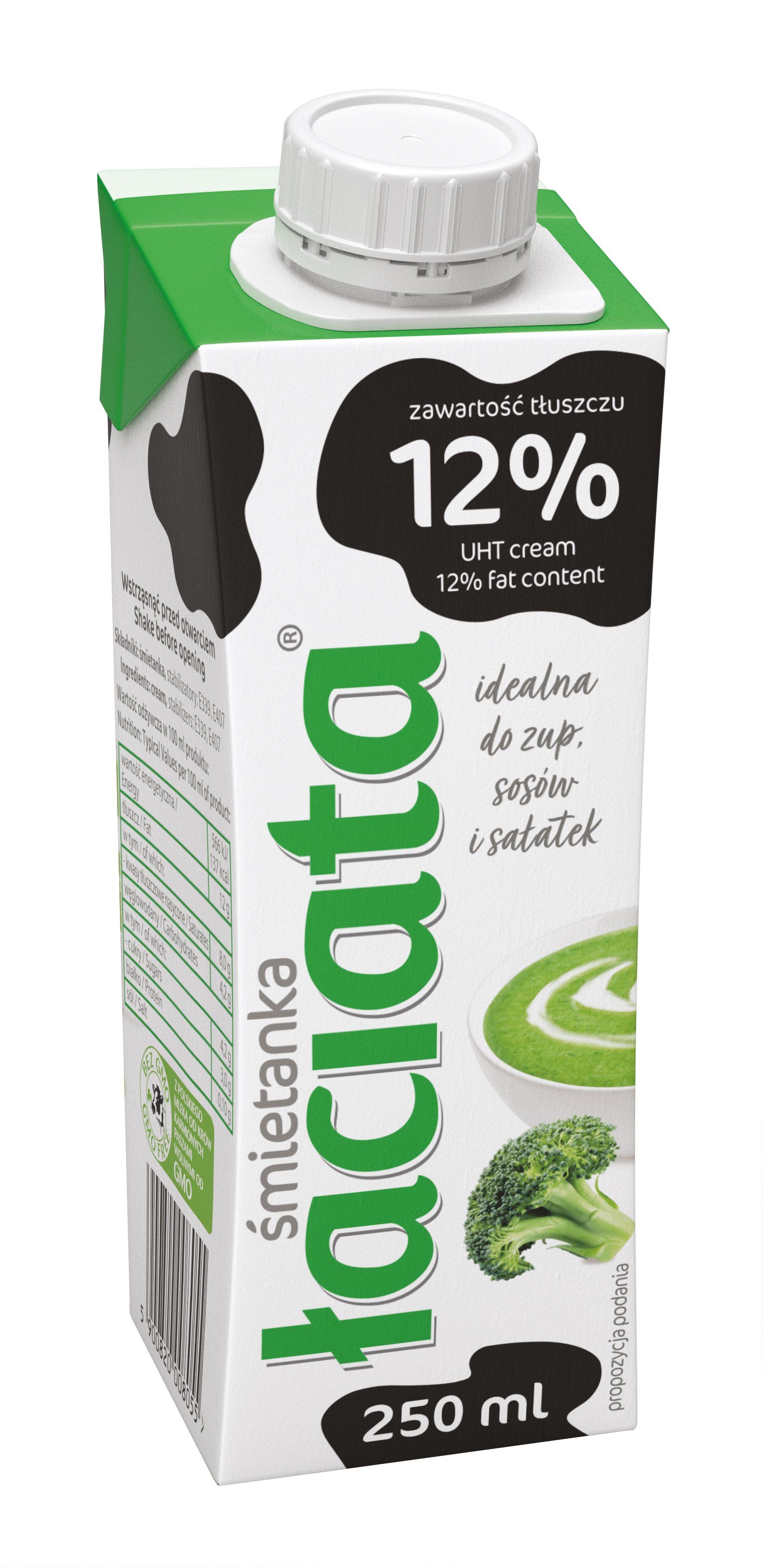 Śmietanka Uht Łaciata 12% 250 Ml