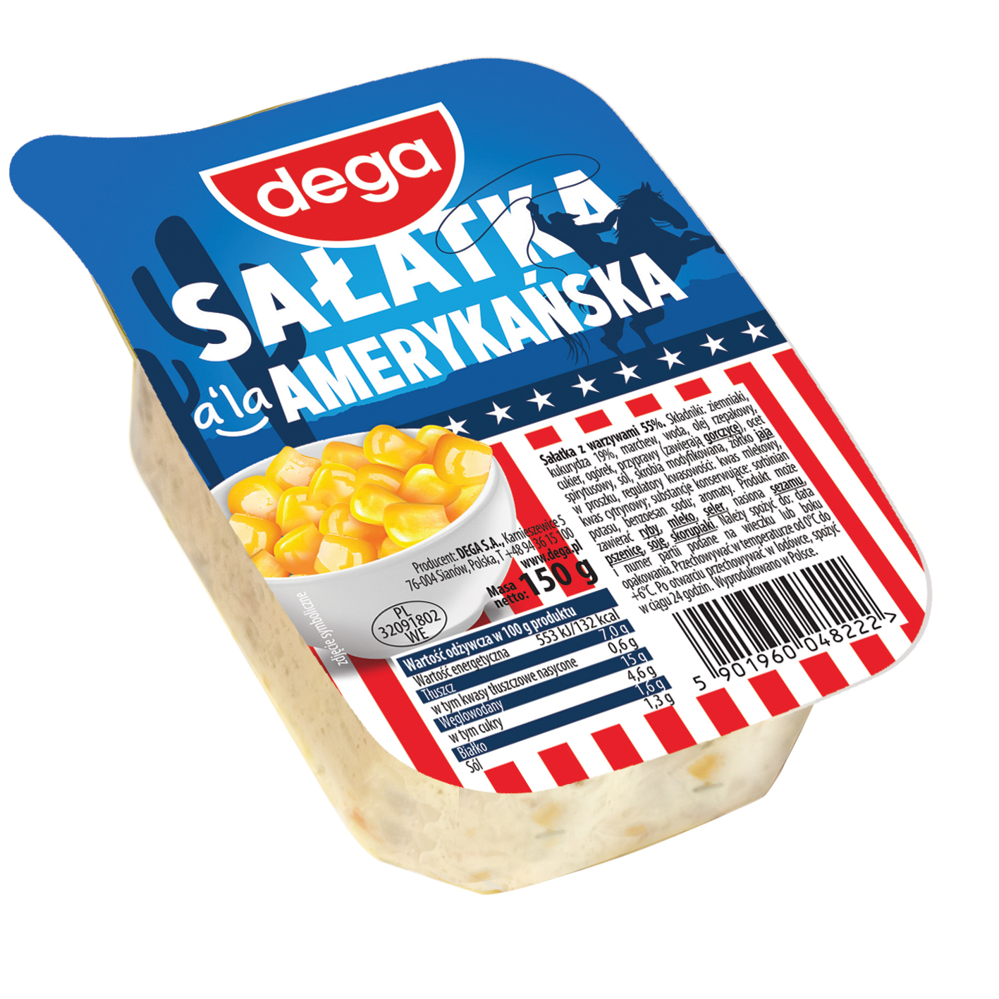 Dega Sałatka A'La Amerykańska 150 G