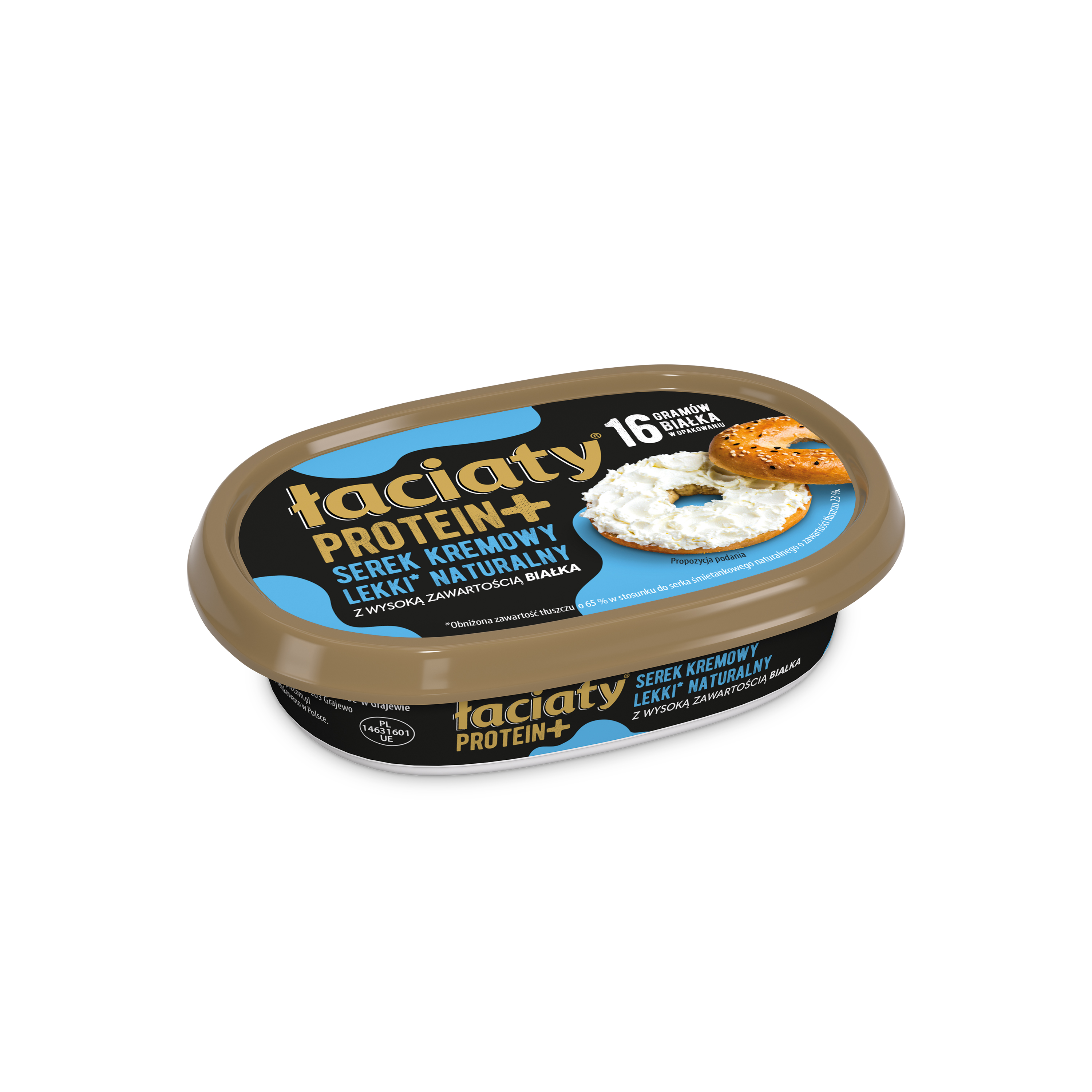 Serek Śmietankowy Łaciaty Protein Naturalny 135G Lekki