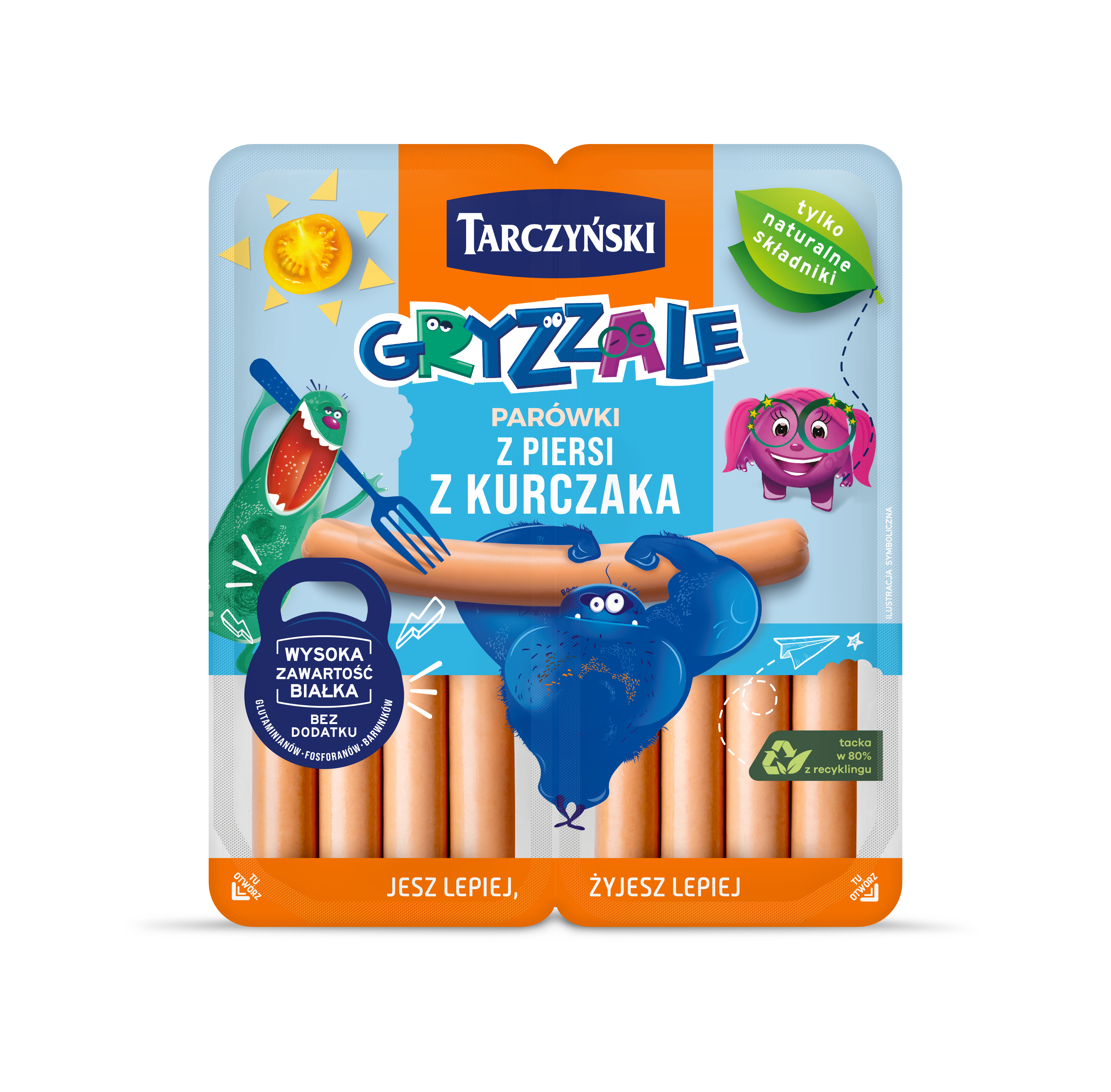Gryzzale Parówki Z Piersi Kurczaka 160G Tarczyński