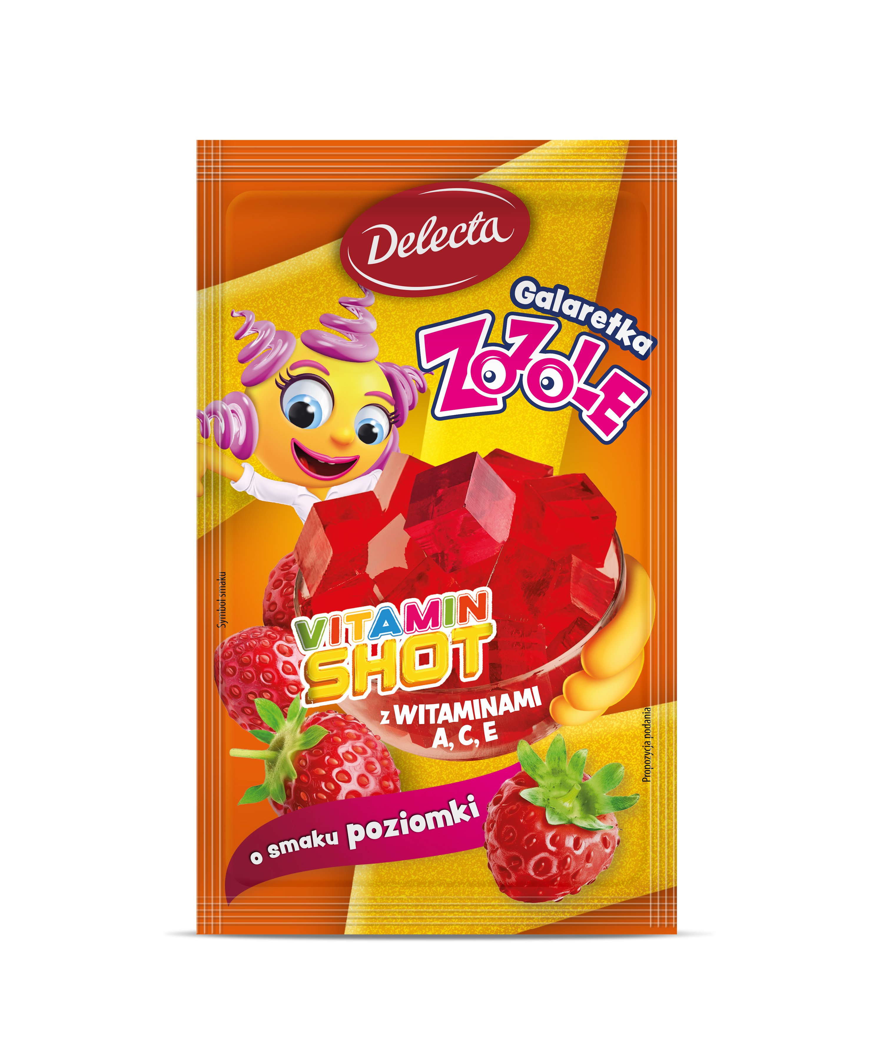 Delecta Galaretka Zozole O Smaku Poziomki 70G