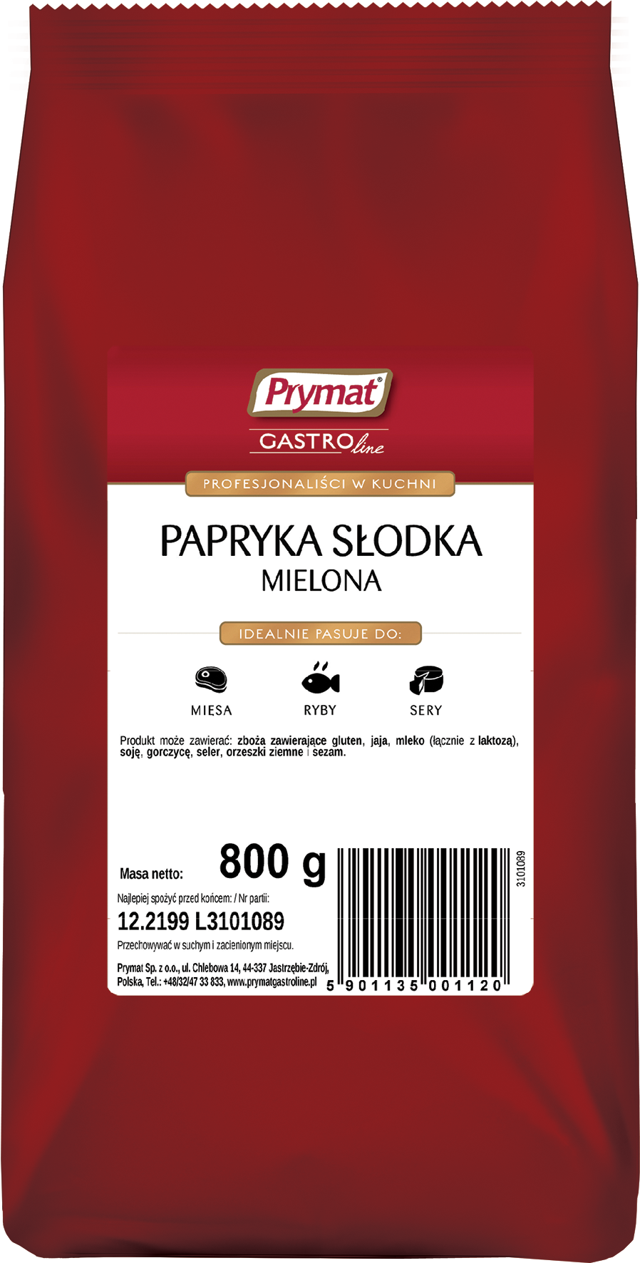 Papryka Słodka 800 G Prymat Gastroline