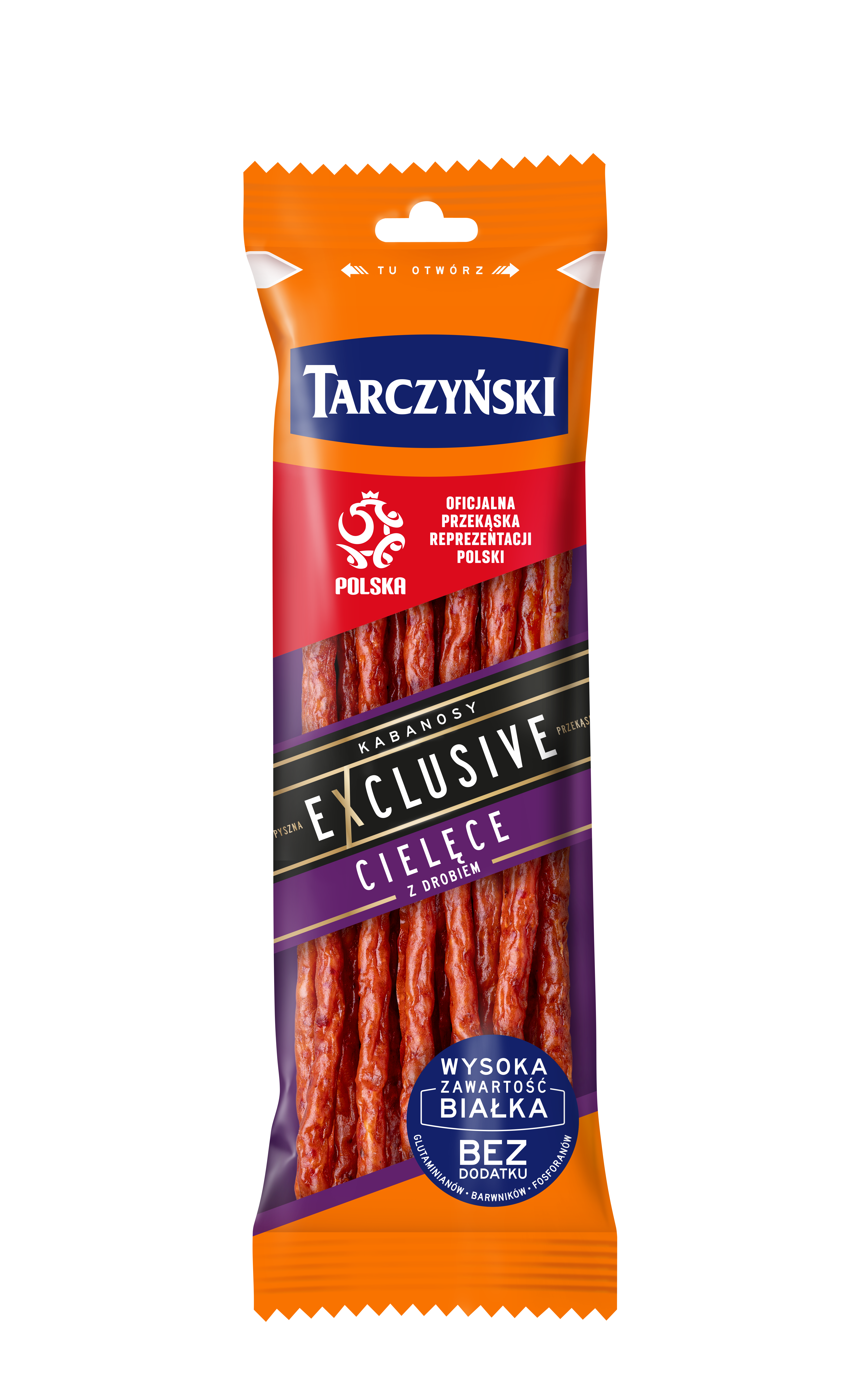 Kabanos Exclusive Cielęcy Z Dodatkiem Drobiu 90 G Tarczyński