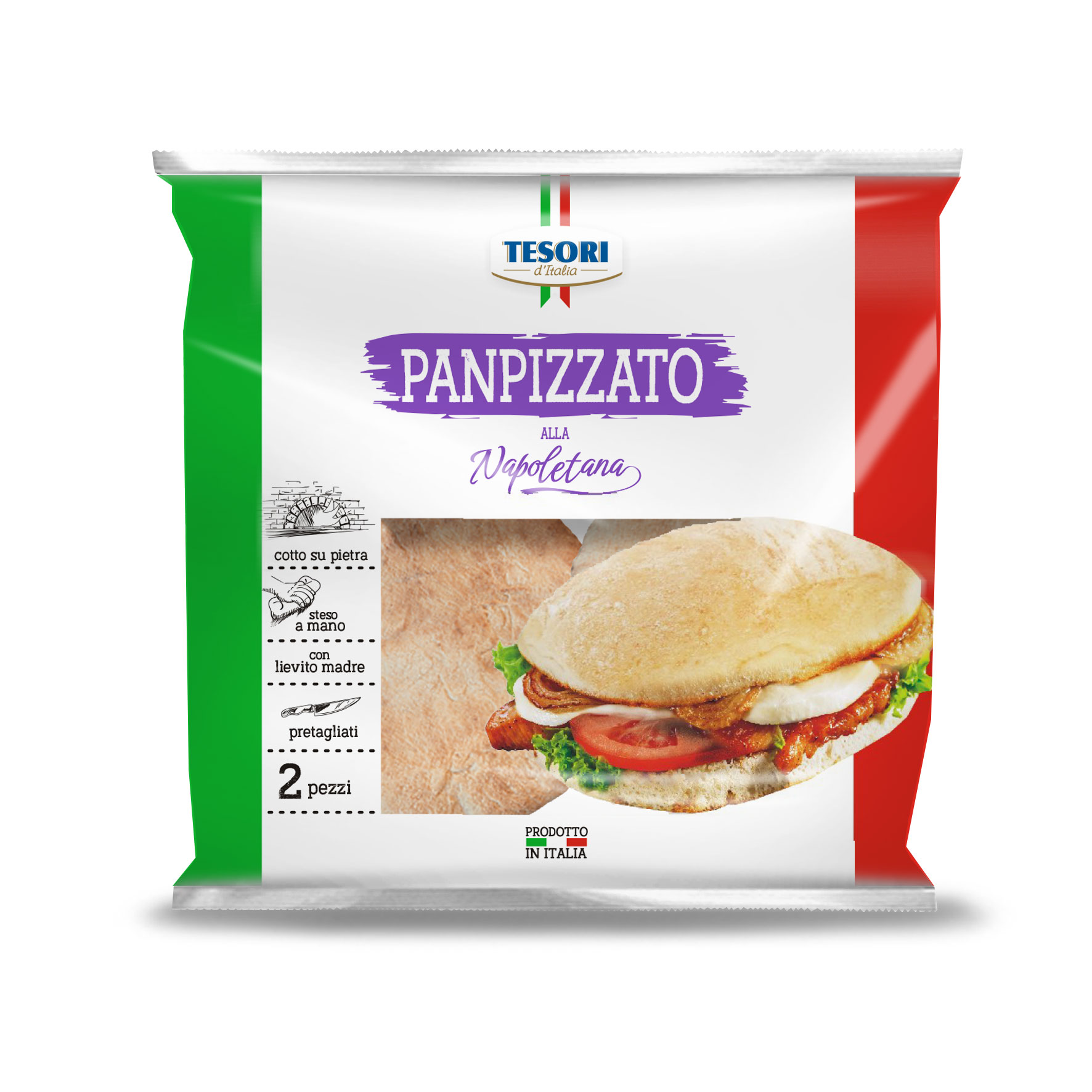 Panpizzato Alla Napoletana Tesori D'Italia 250 G 2 Szt.