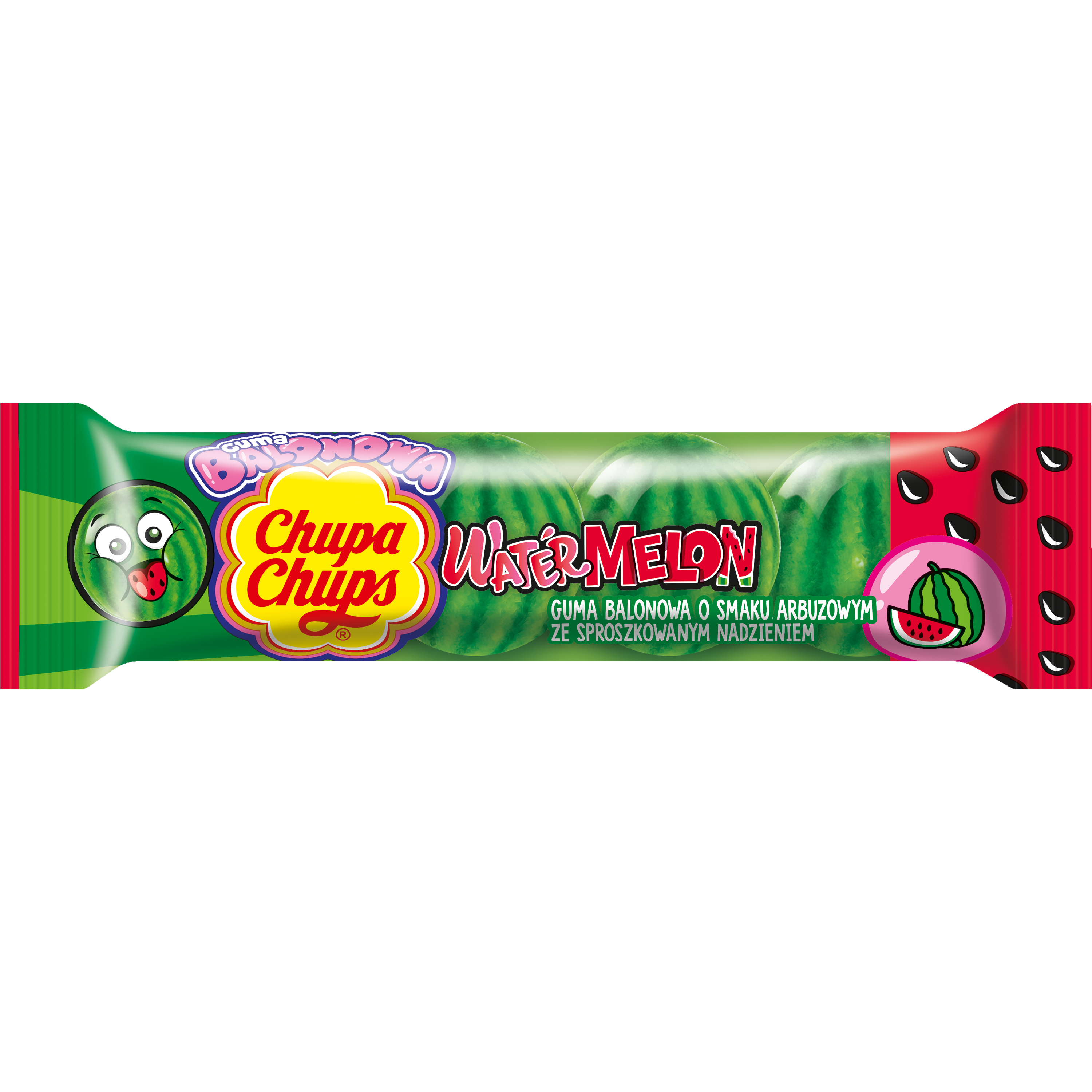Chupa Chups Guma Balonowa Watermelon Flowpack 20G