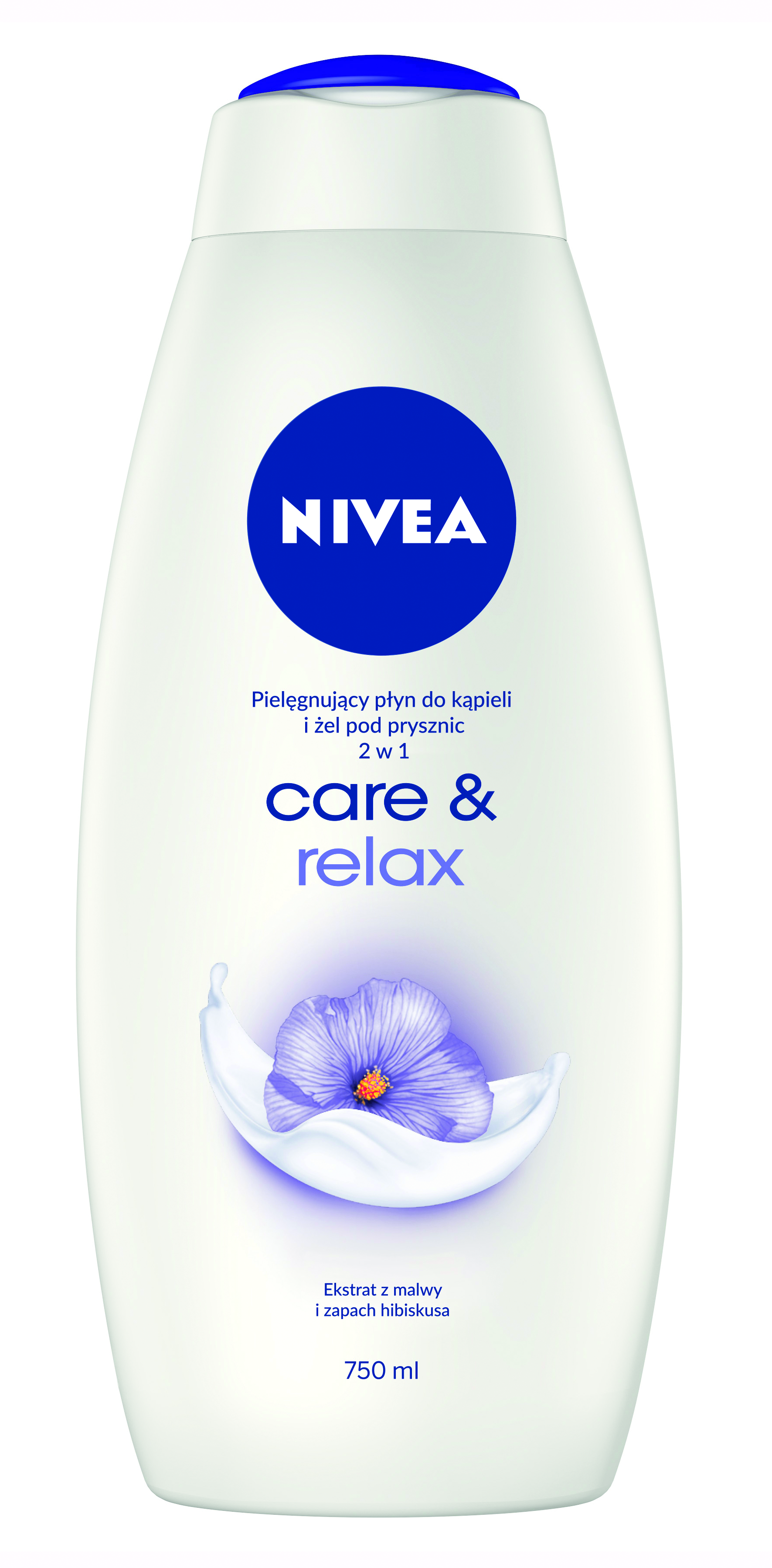 Nivea Płyn Do Kąpieli I Żel Pod Prysznic 2W1 Care&Relax 750Ml