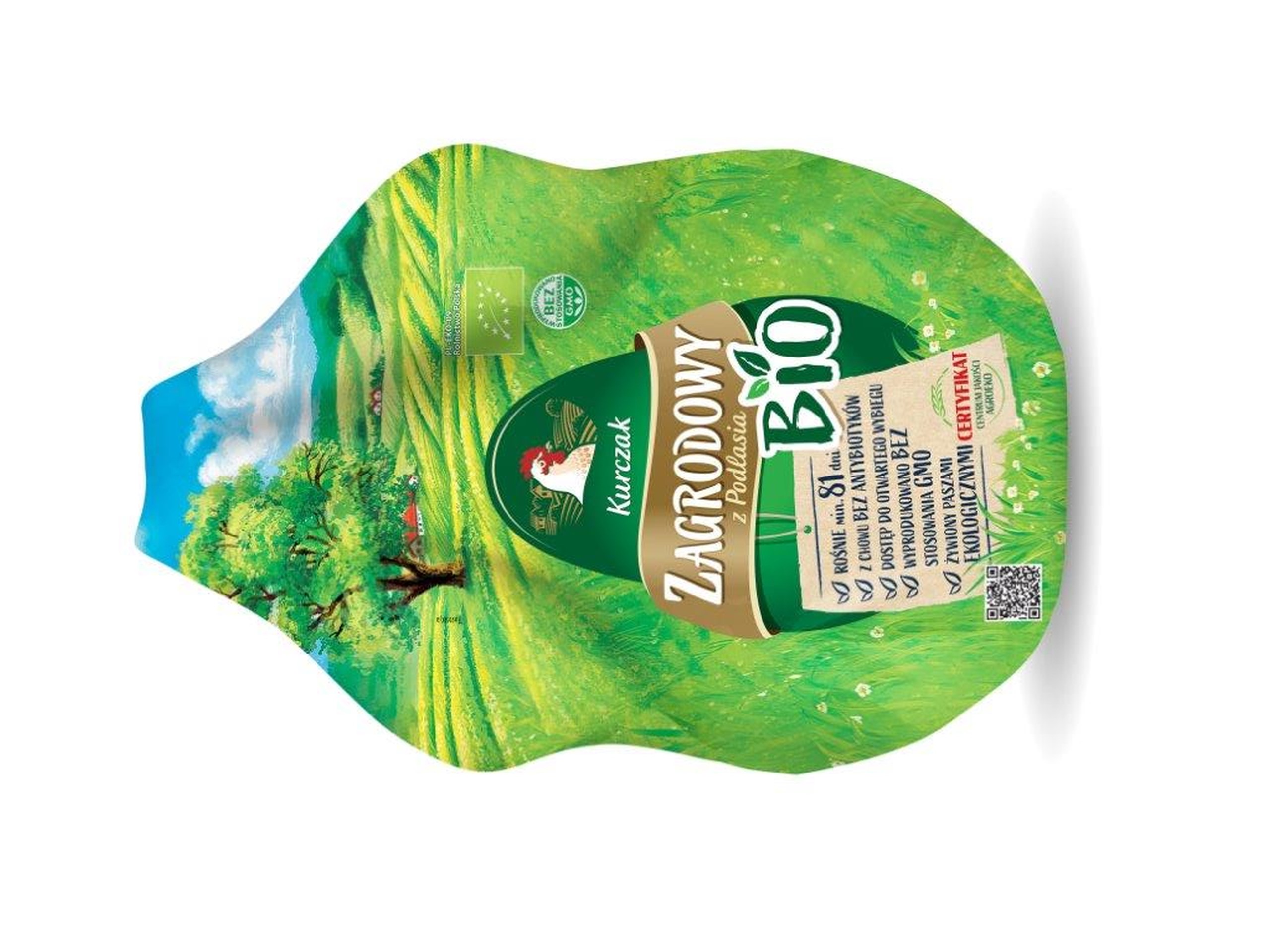 Kurczak Zagrodowy Tuszka Bio Ok. 1,8 Kg, Produkt Głęboko Mrożony