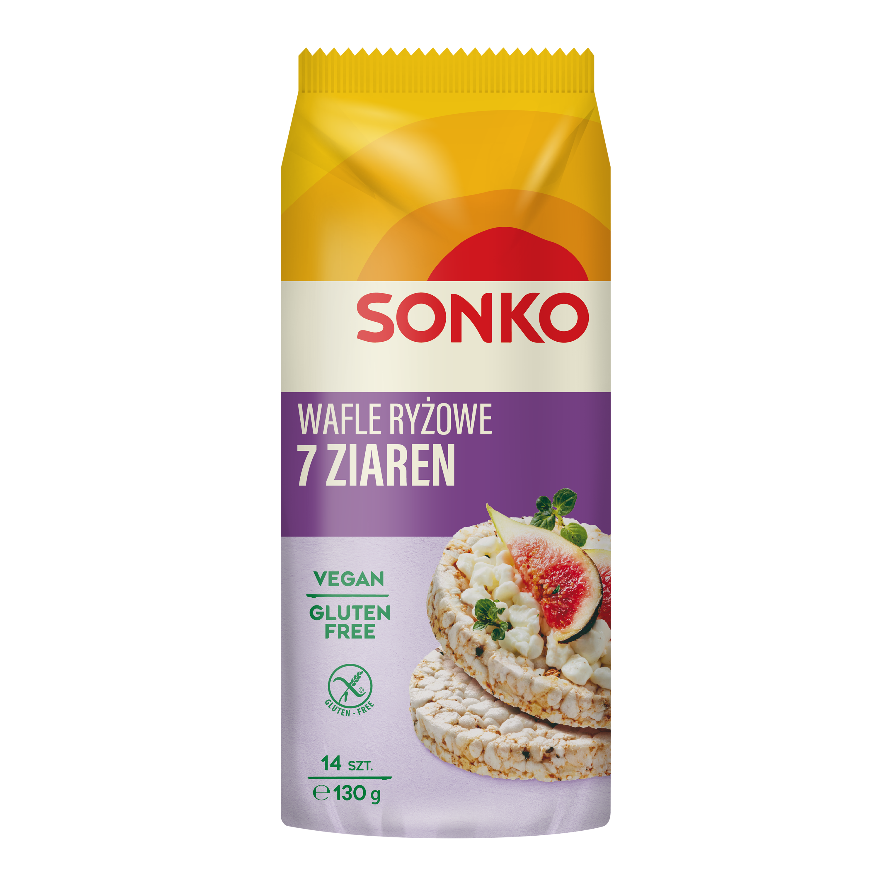 Sonko. Wafle Ryżowe 7 Ziaren 130 G.