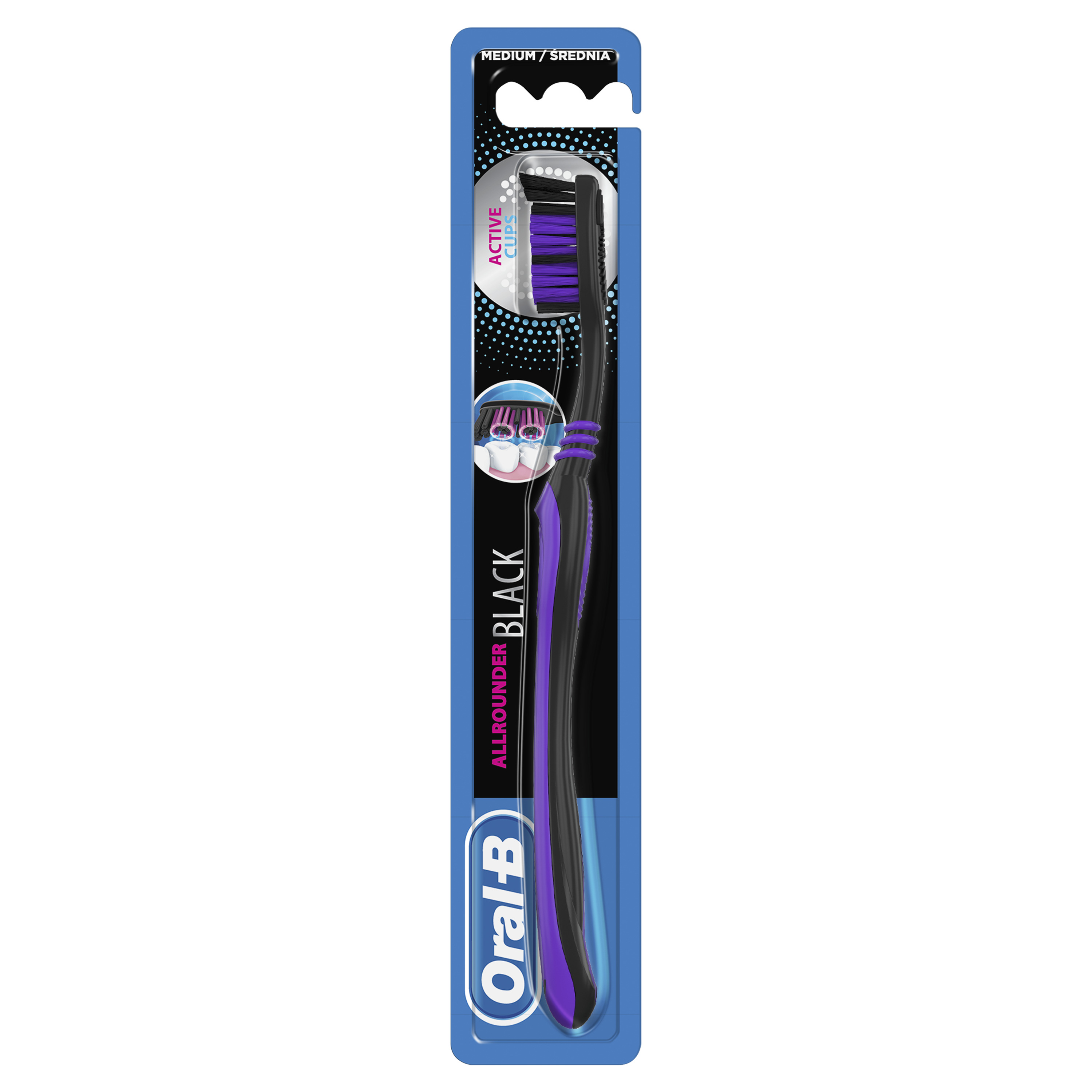 Oral-B Allrounder Black Manualna Szczoteczka Do Zębów 1