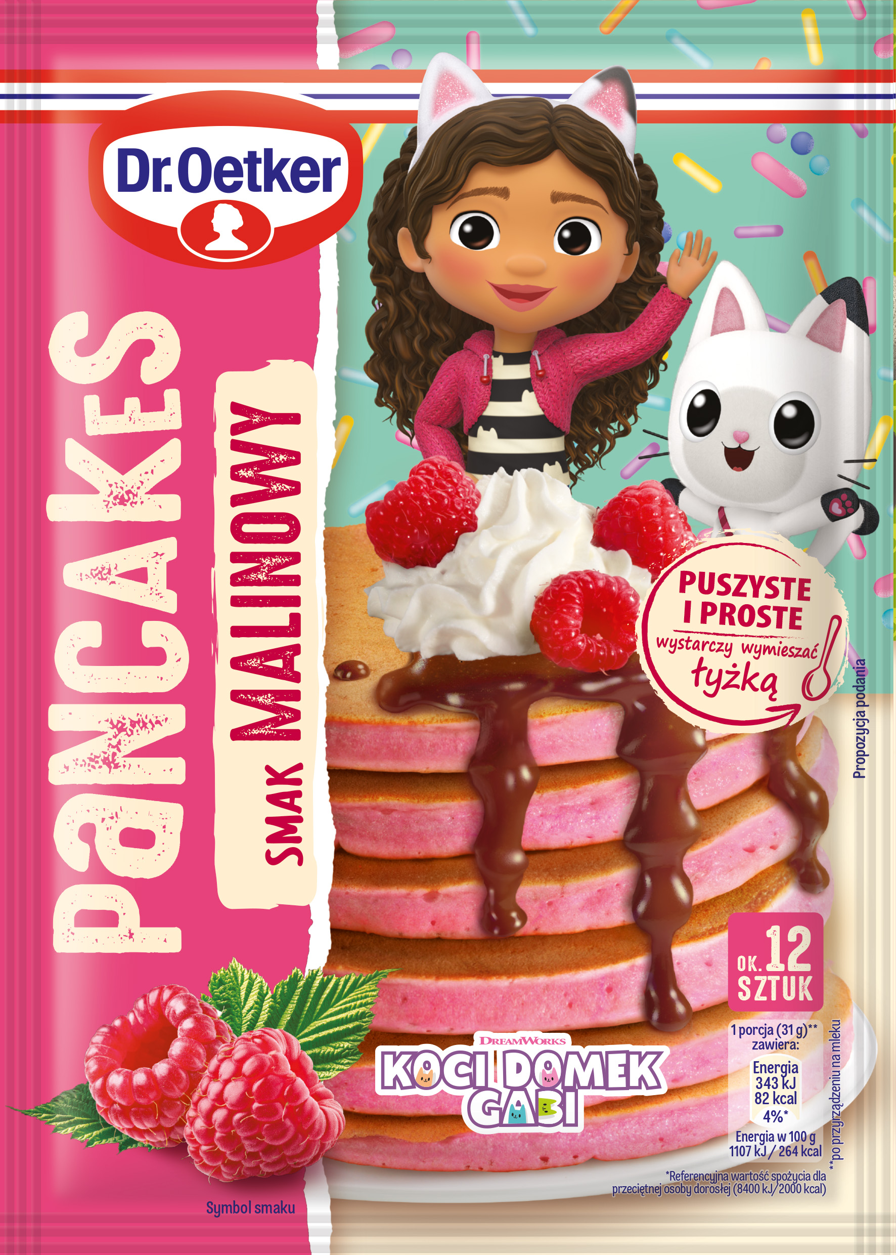Dr. Oetker Gabi Pancakes Malinowe 165 G