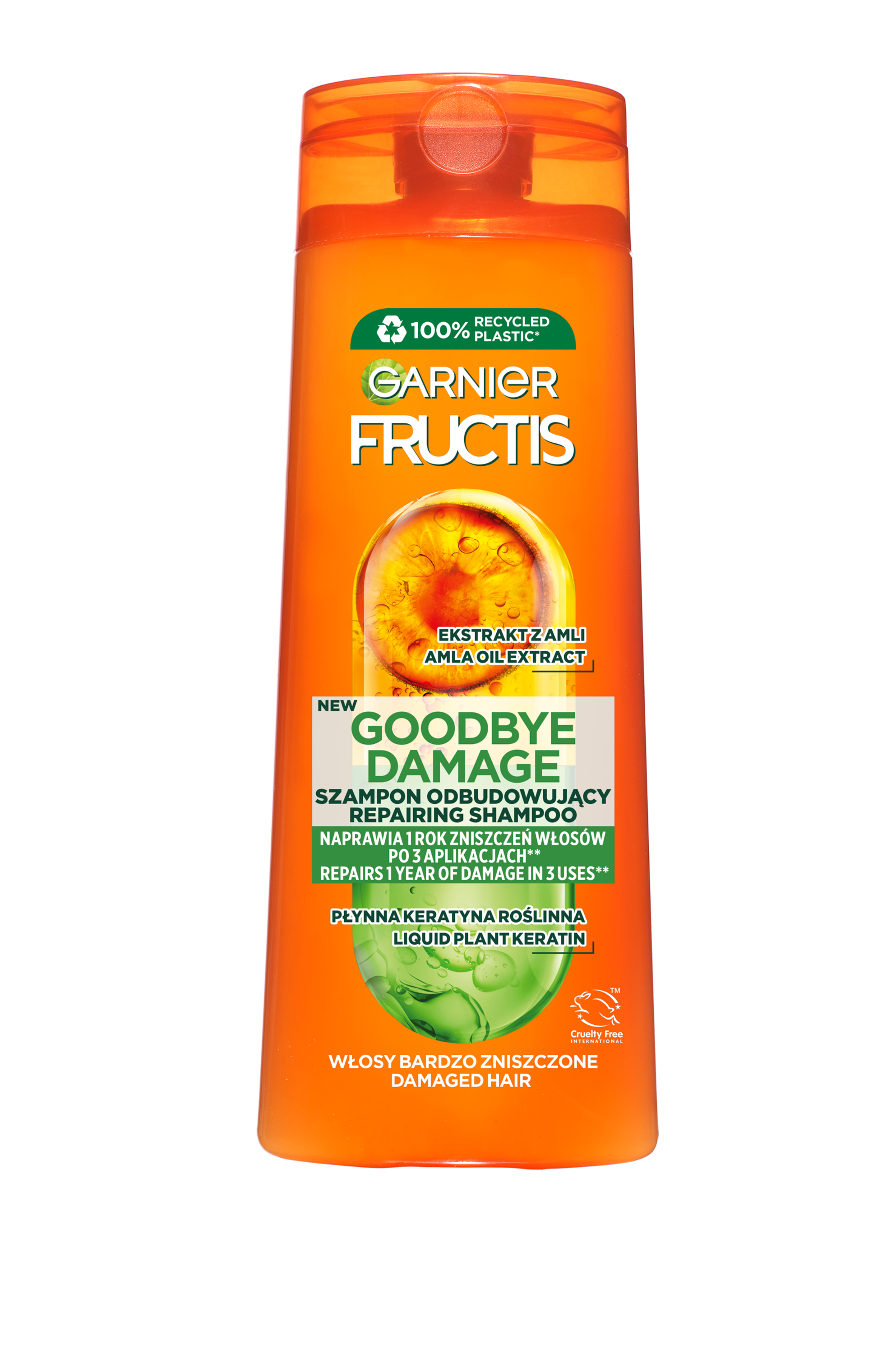 Garnier Fructis Goodbye Damage Szampon Odbudowujący Do Włosów Bardzo Zniszczonych 400 Ml