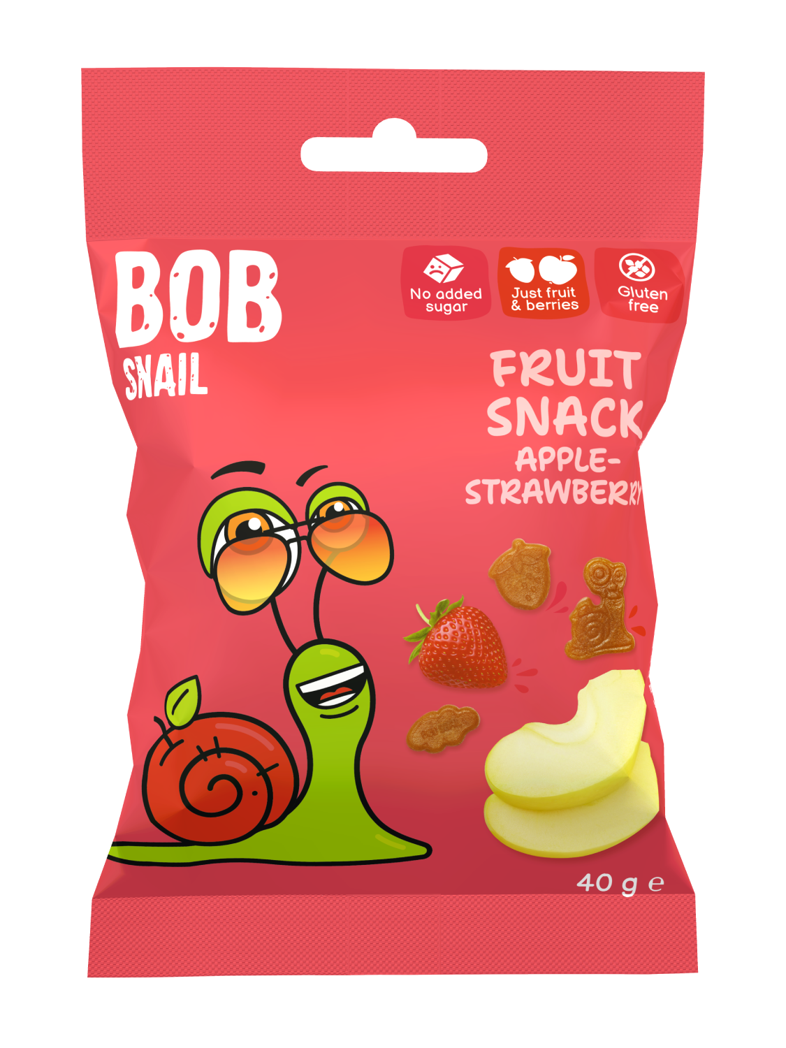 Bob Snail Fruit Snack Jabłko-Truskawka 40G