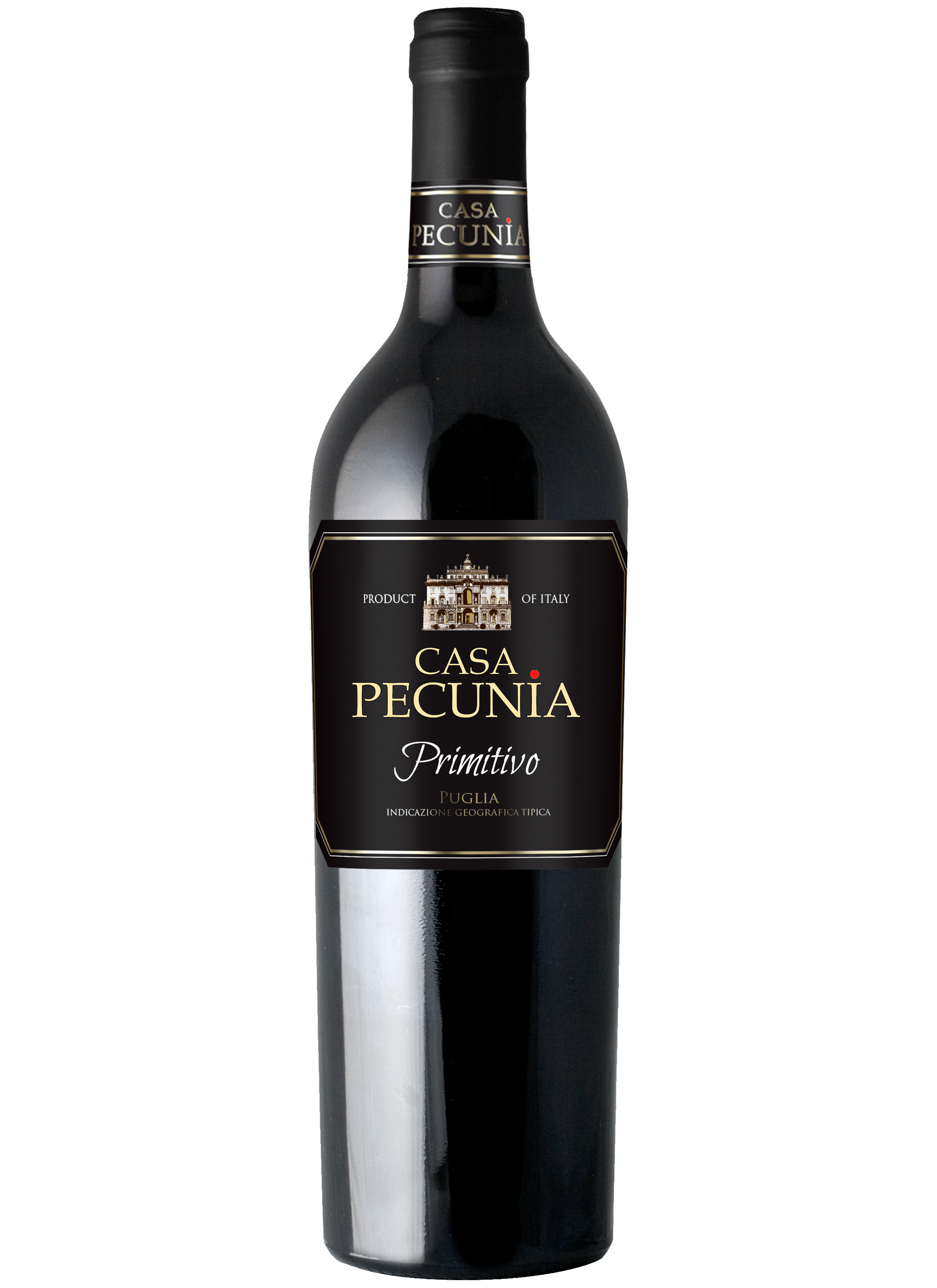 Casa Pecunia Primitivo Wino Gronowe Czerwone Półwytrawne 0,75 L