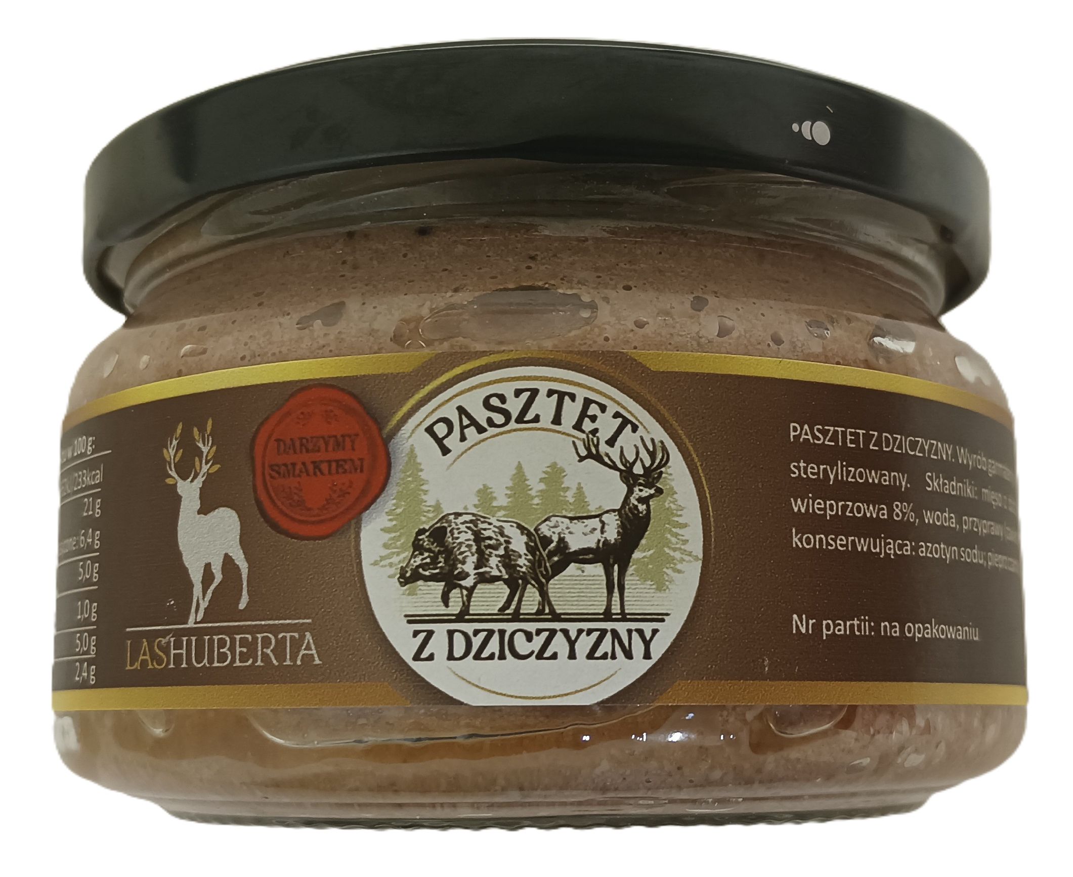Las Huberta - Pasztet Z Dziczyzny - Słoik 200G