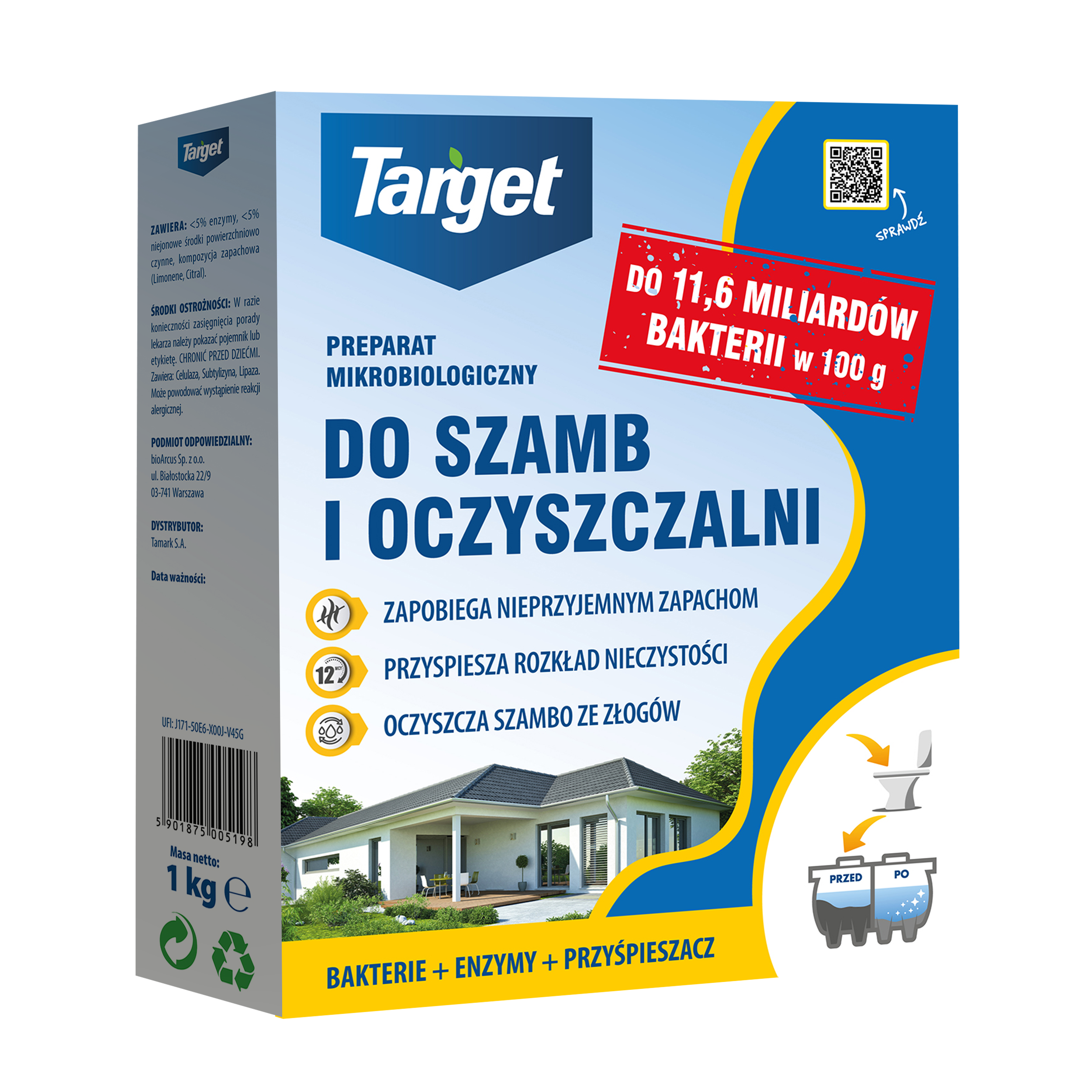 Preparat Do Szamb I Oczyszczalni Target 1 Kg