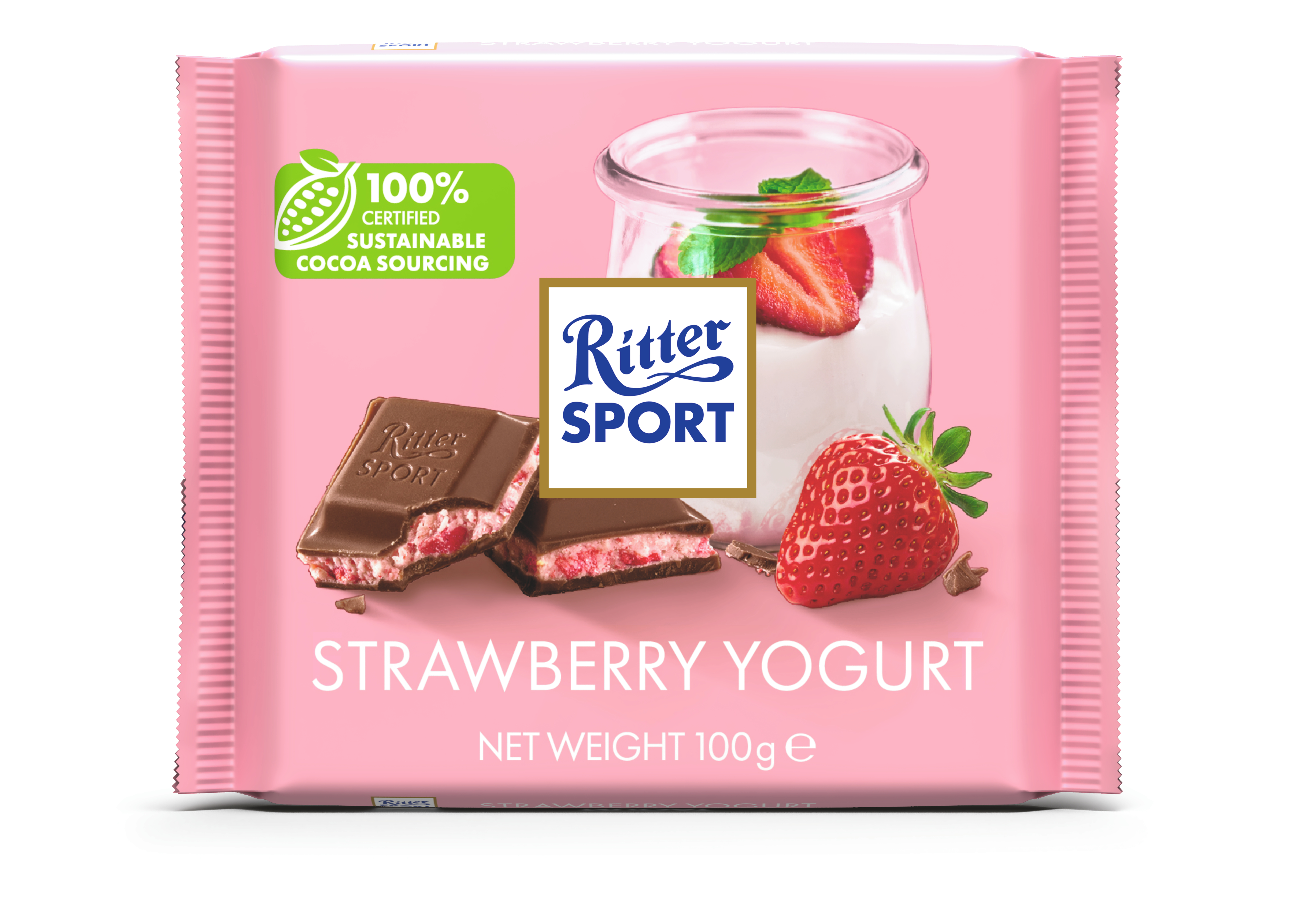 Ritter Sport Mleczna Jogurt Truskawka 100G