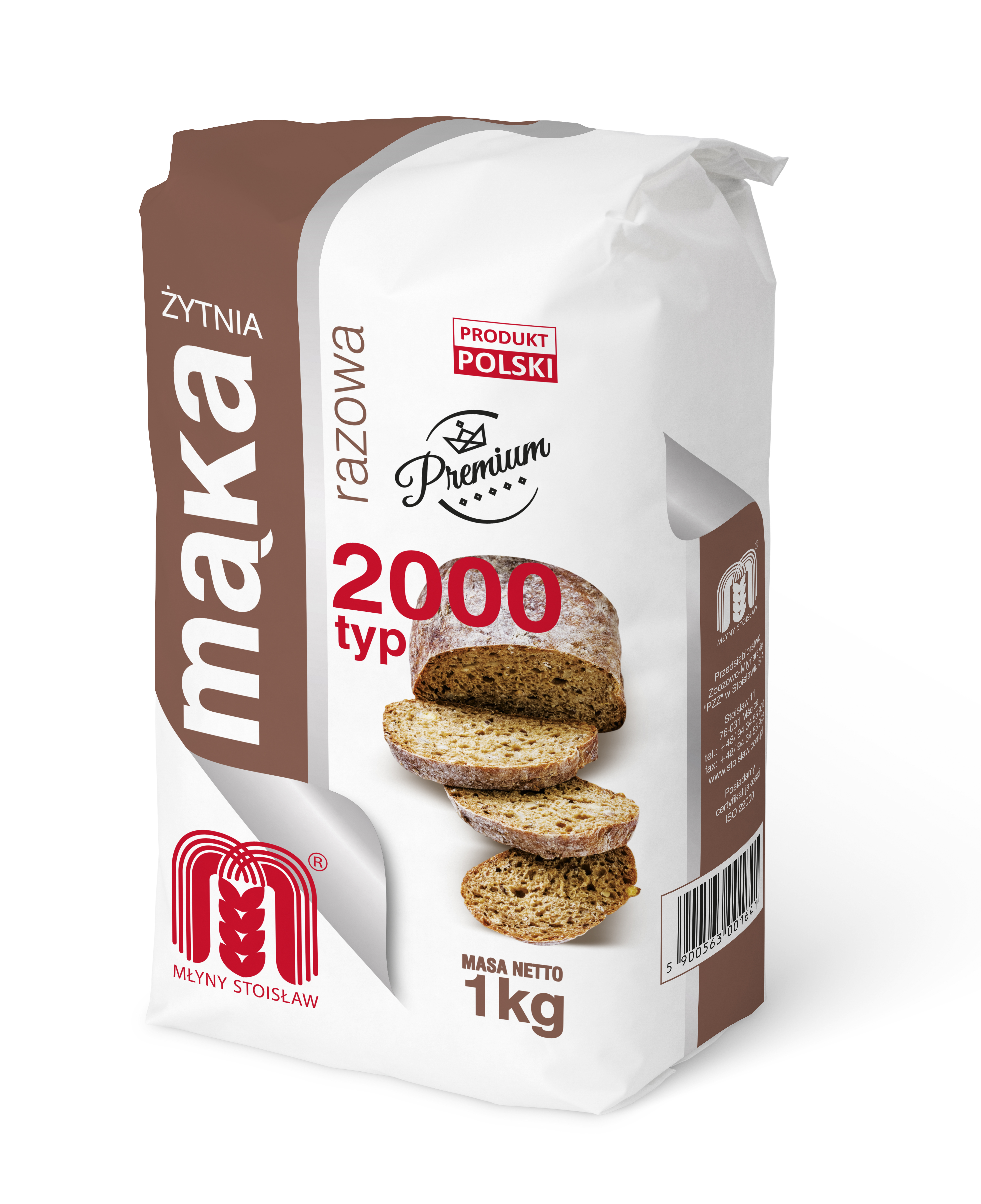 Młyny Stoisław Mąka Żytnia Typ 2000 Razowa 1 Kg